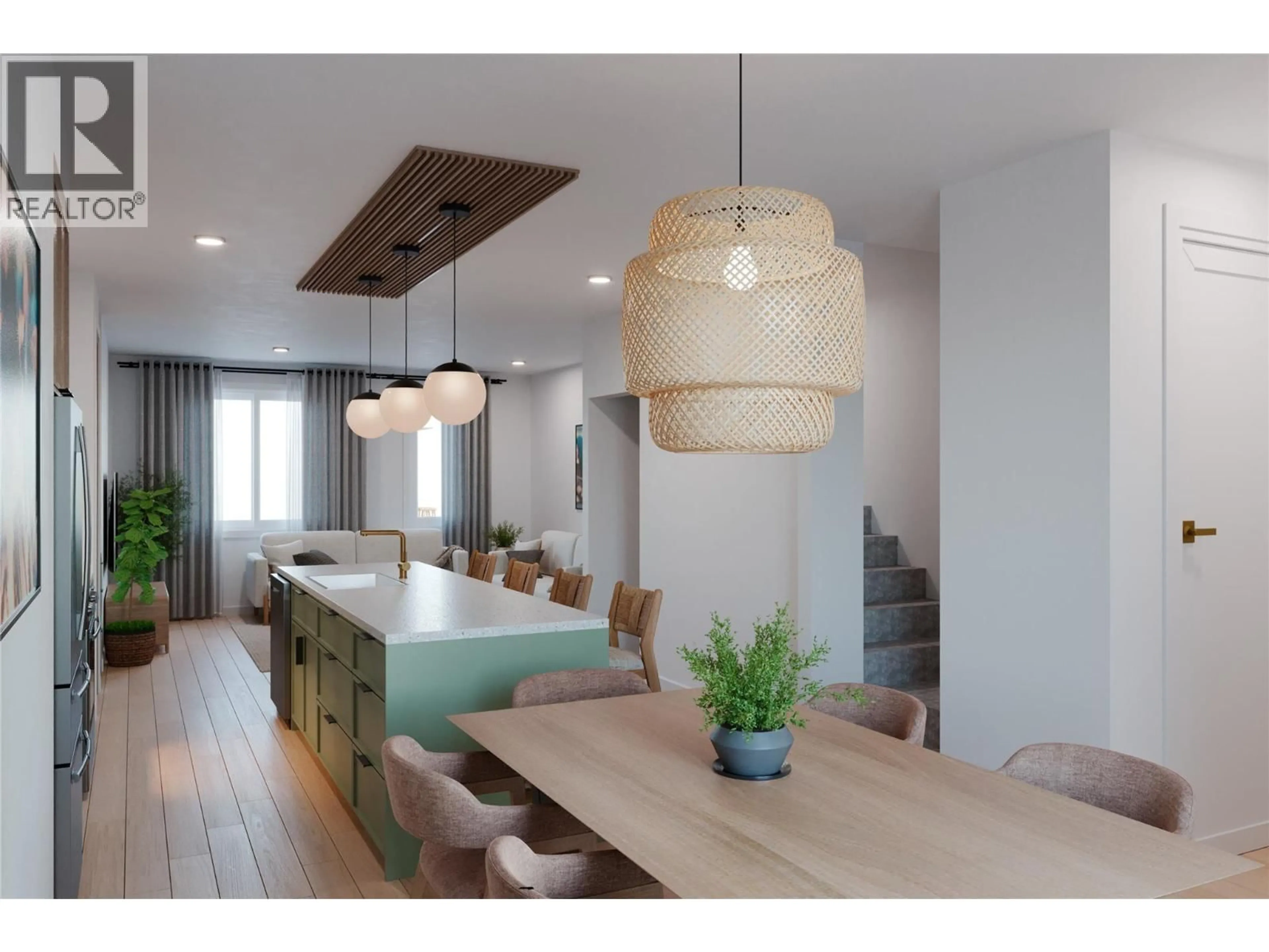 Open concept kitchen, wood/laminate floor for 5 - 501 SIMPSON STREET, Revelstoke British Columbia V0E2S1