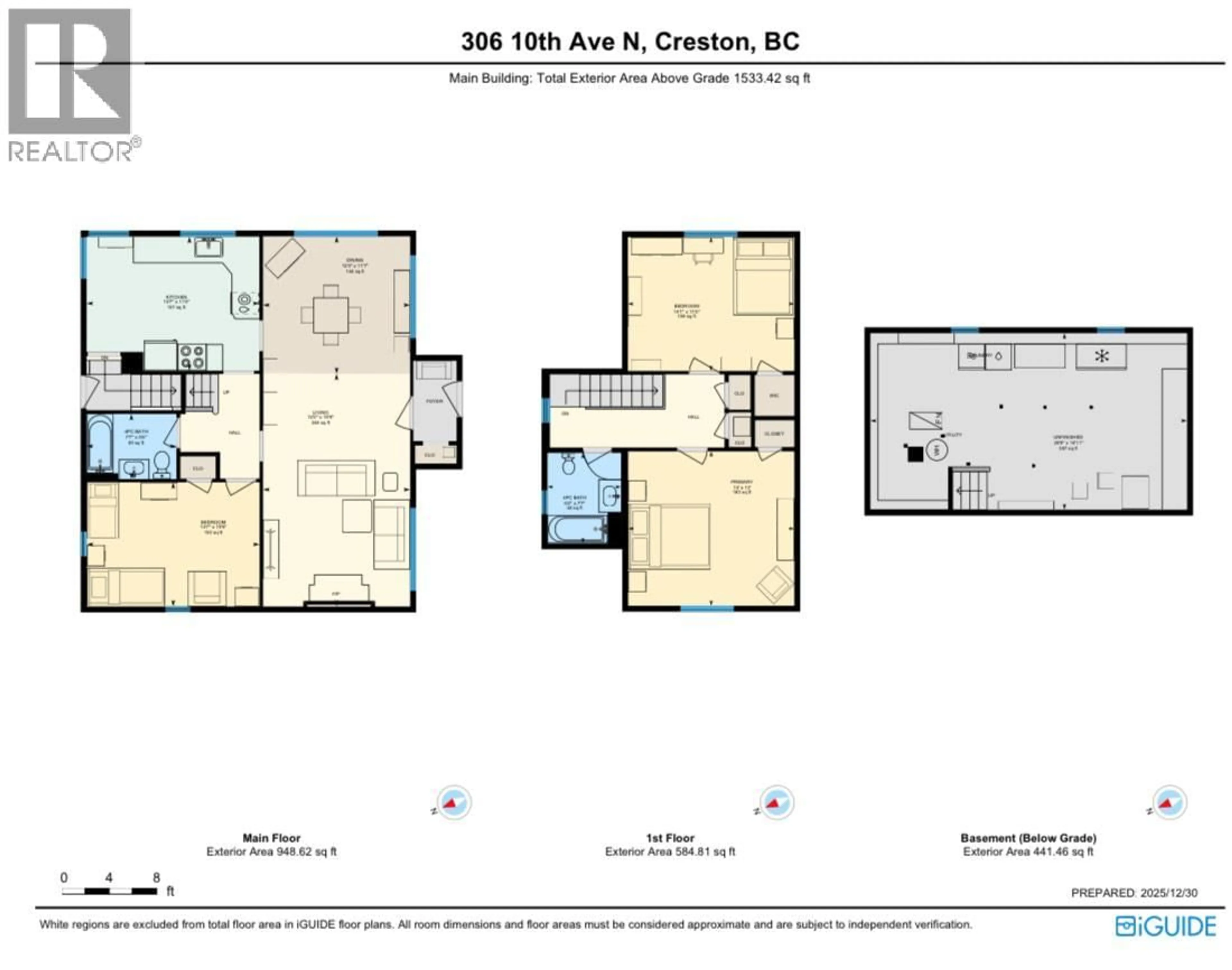 Floor plan for 306 10TH AVENUE NORTH, Creston British Columbia V0B1G0