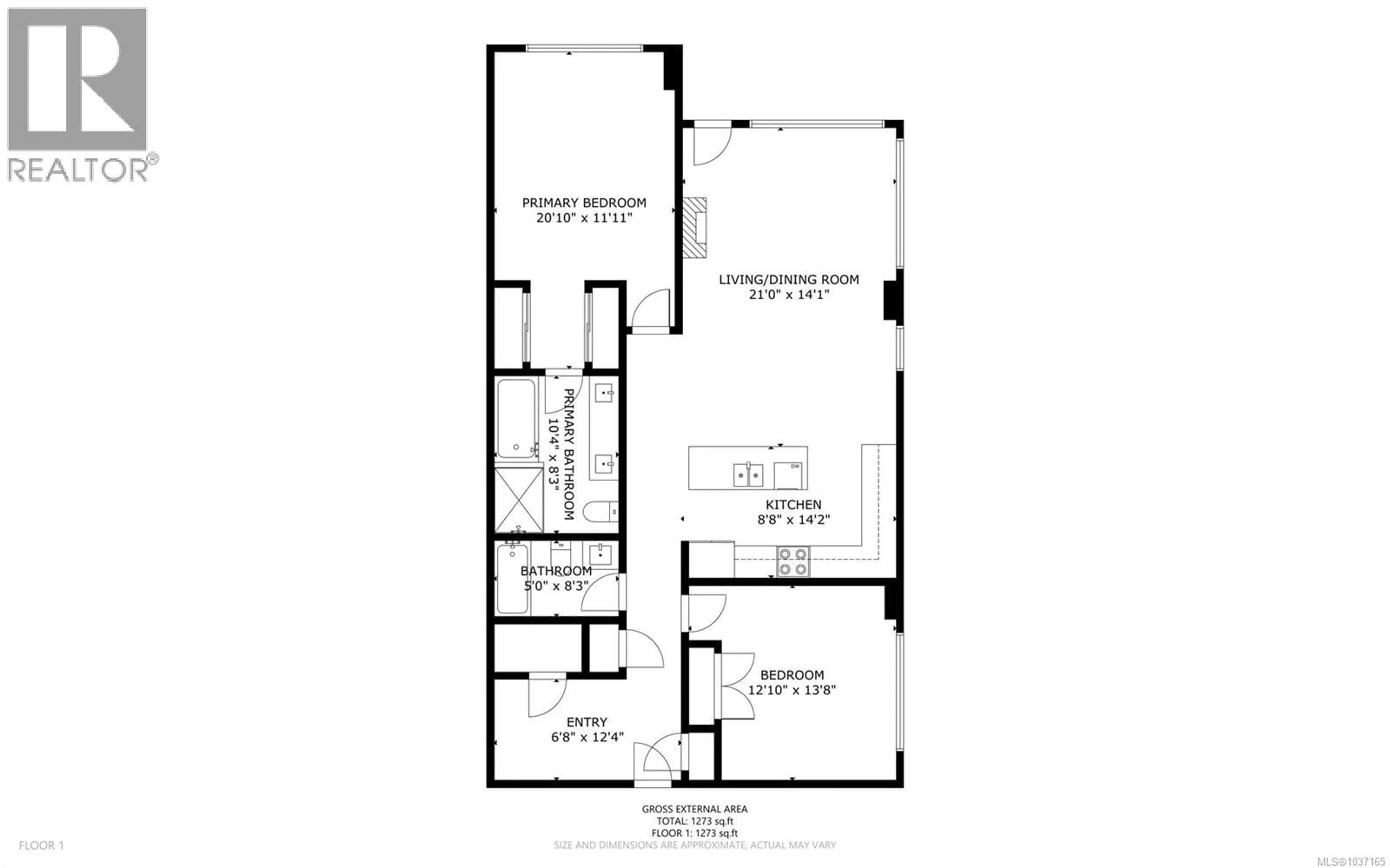 Floor plan for 102 - 684 ISLAND HIGHWAY SOUTH, Campbell River British Columbia V9W1A6