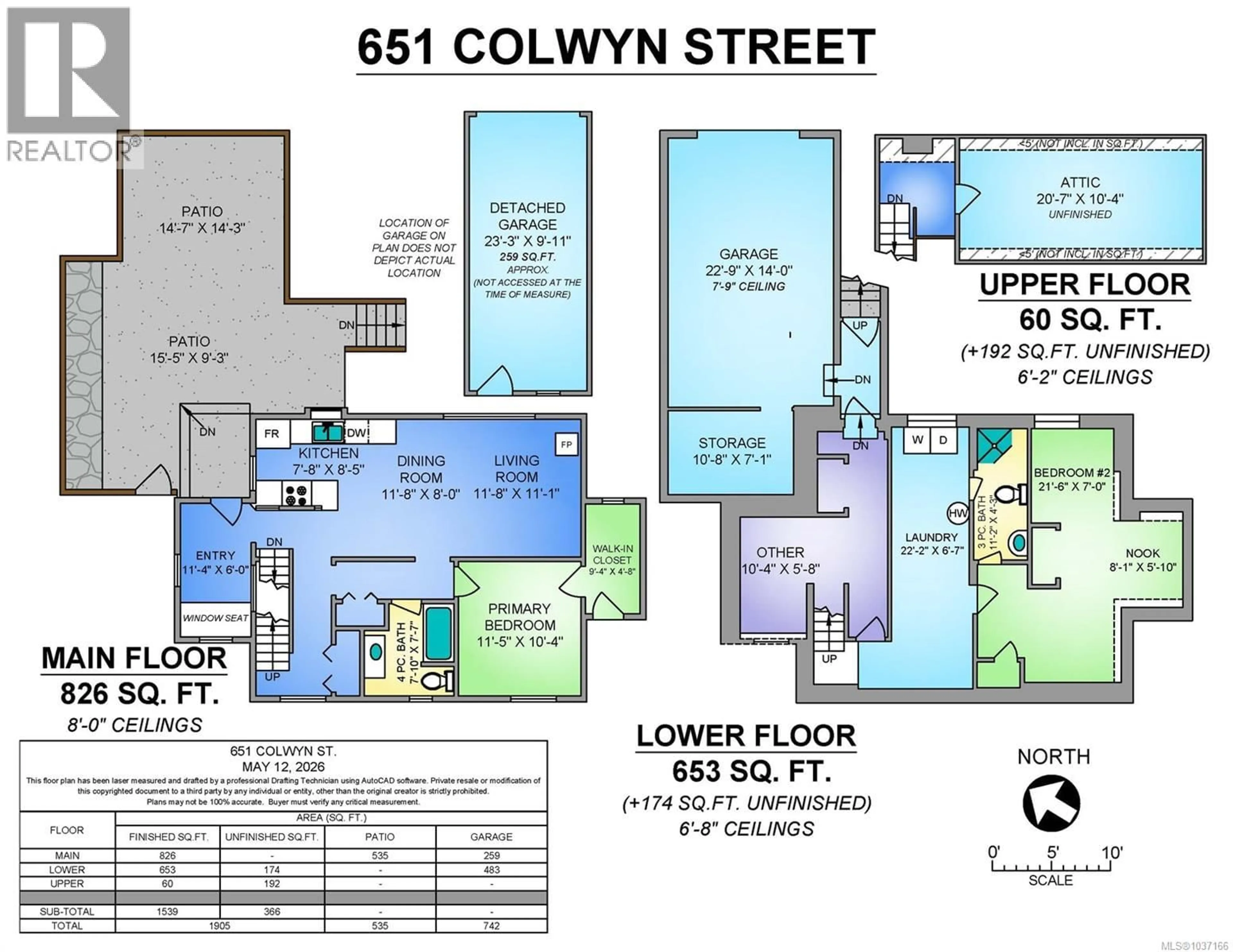 Floor plan for 651 COLWYN STREET, Campbell River British Columbia V9W2Y2