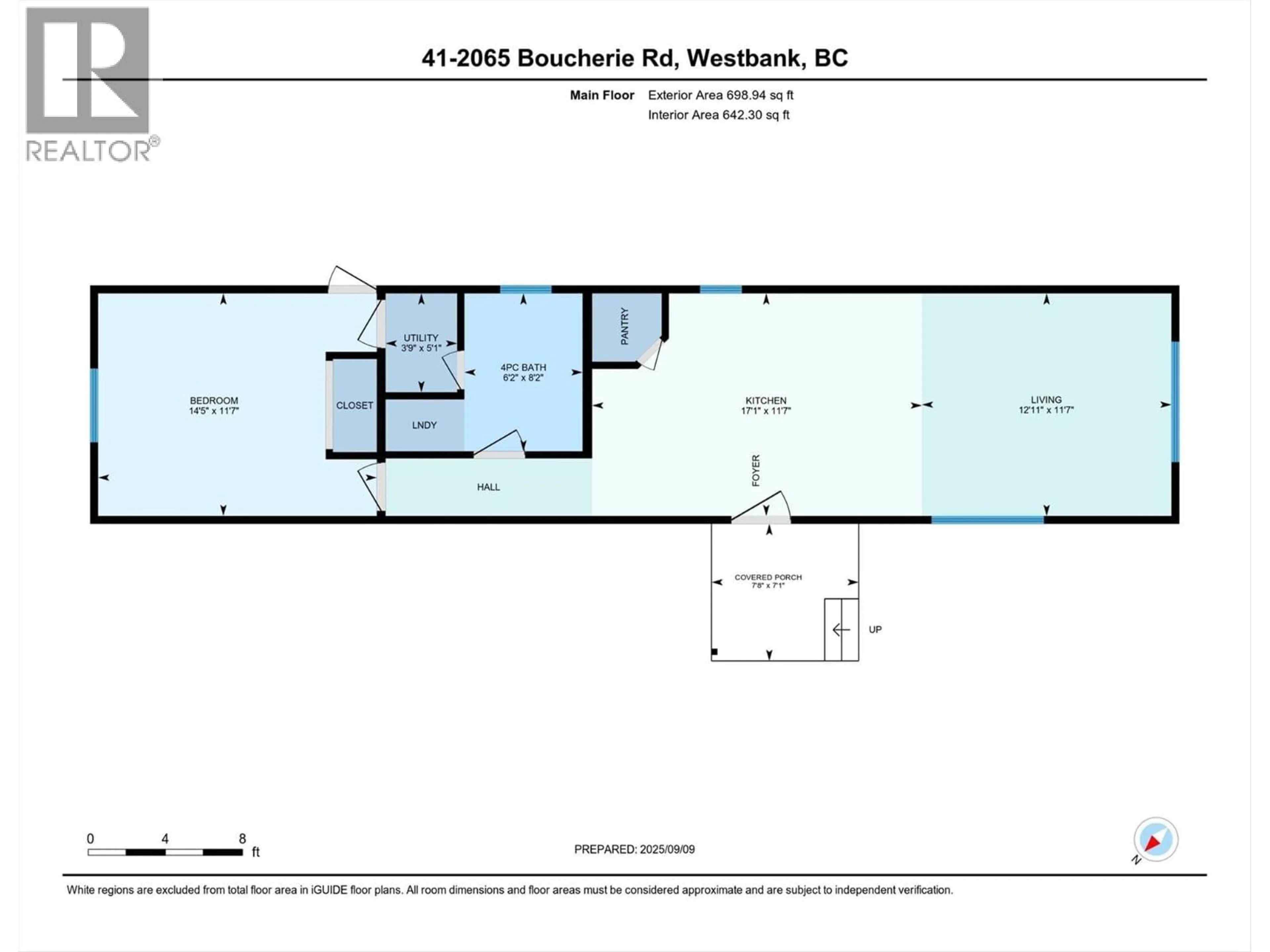 Floor plan for 41 - 2065 BOUCHERIE ROAD, Westbank British Columbia V4T2A8