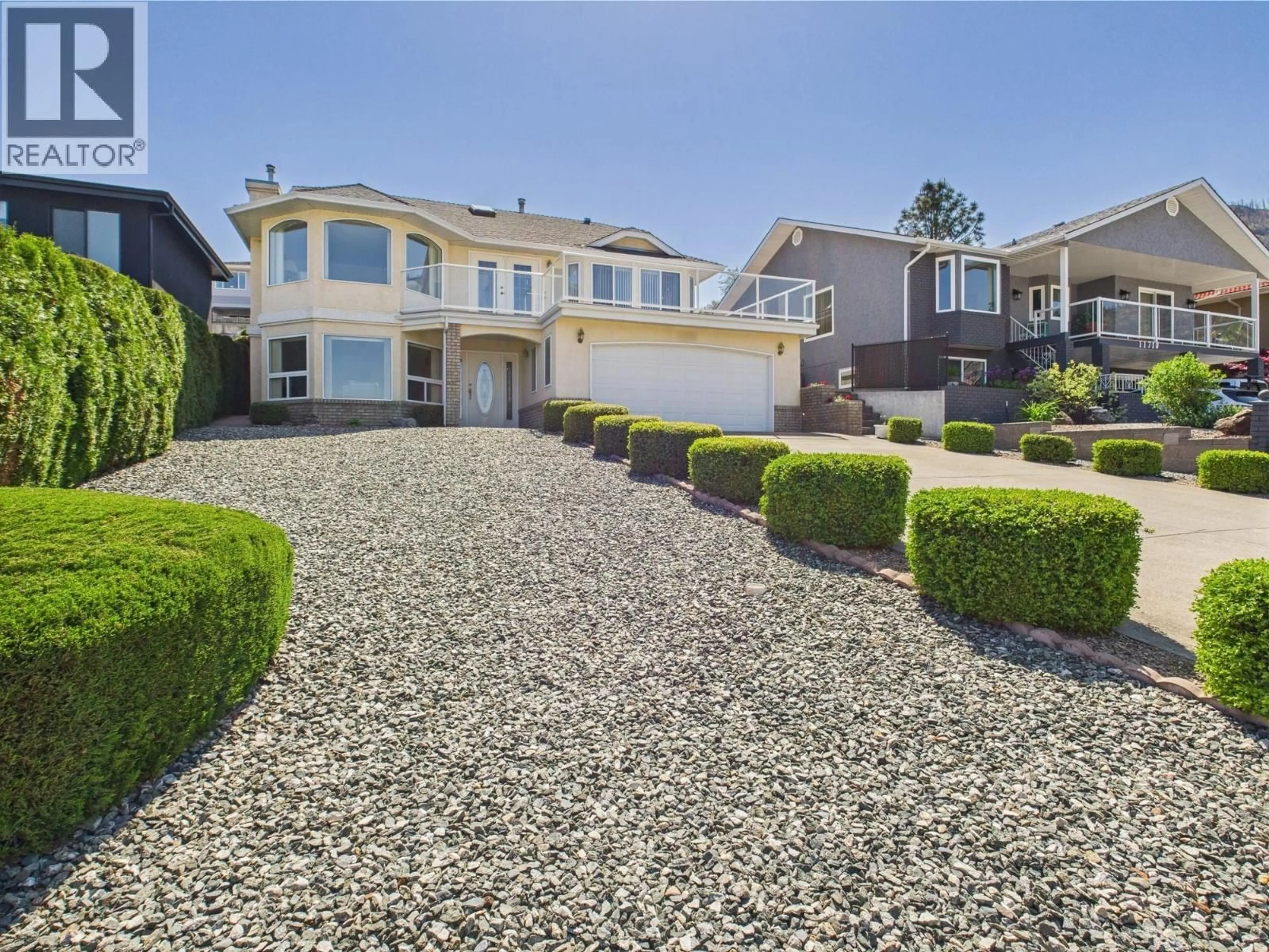 A pic from outside/outdoor area/front of a property/back of a property/a pic from drone, street for 11708 QUAIL RIDGE PLACE, Osoyoos British Columbia V0H1V4