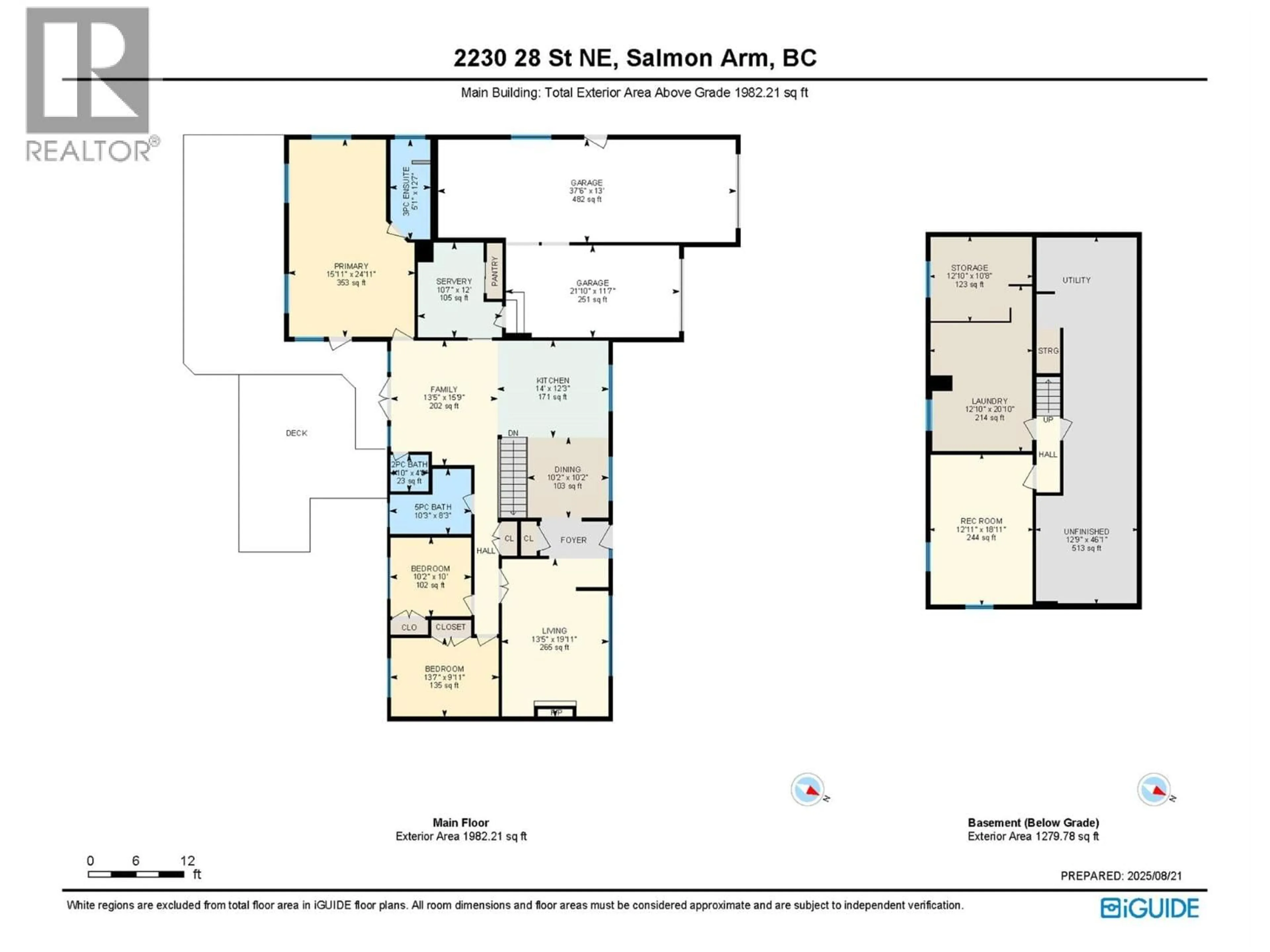 Floor plan for 2230 28 STREET NORTHEAST, Salmon Arm British Columbia V1E3E1