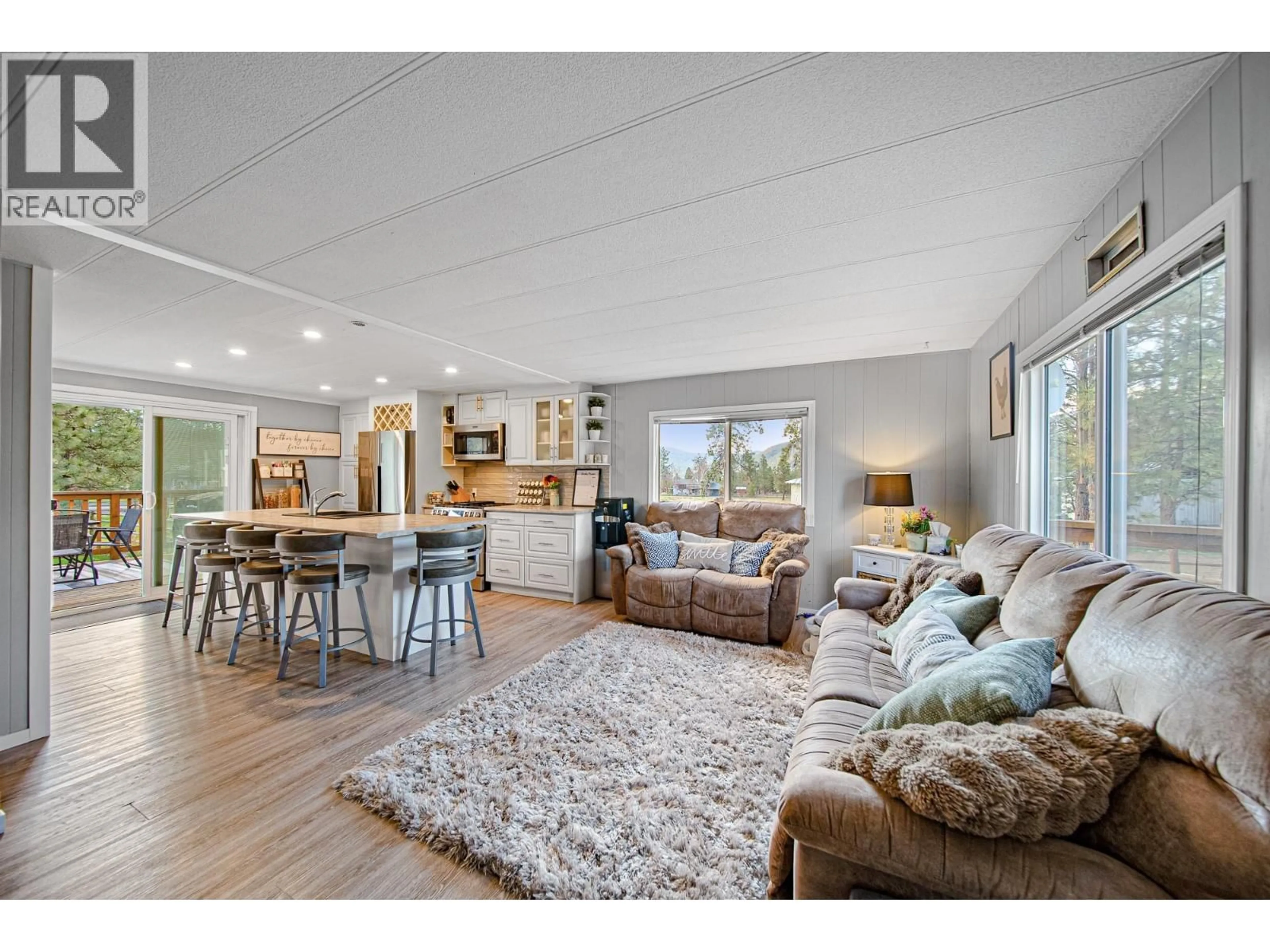 Open concept kitchen, wood/laminate floor for 2505 KINVIG STREET, Merritt British Columbia V1K1Y0