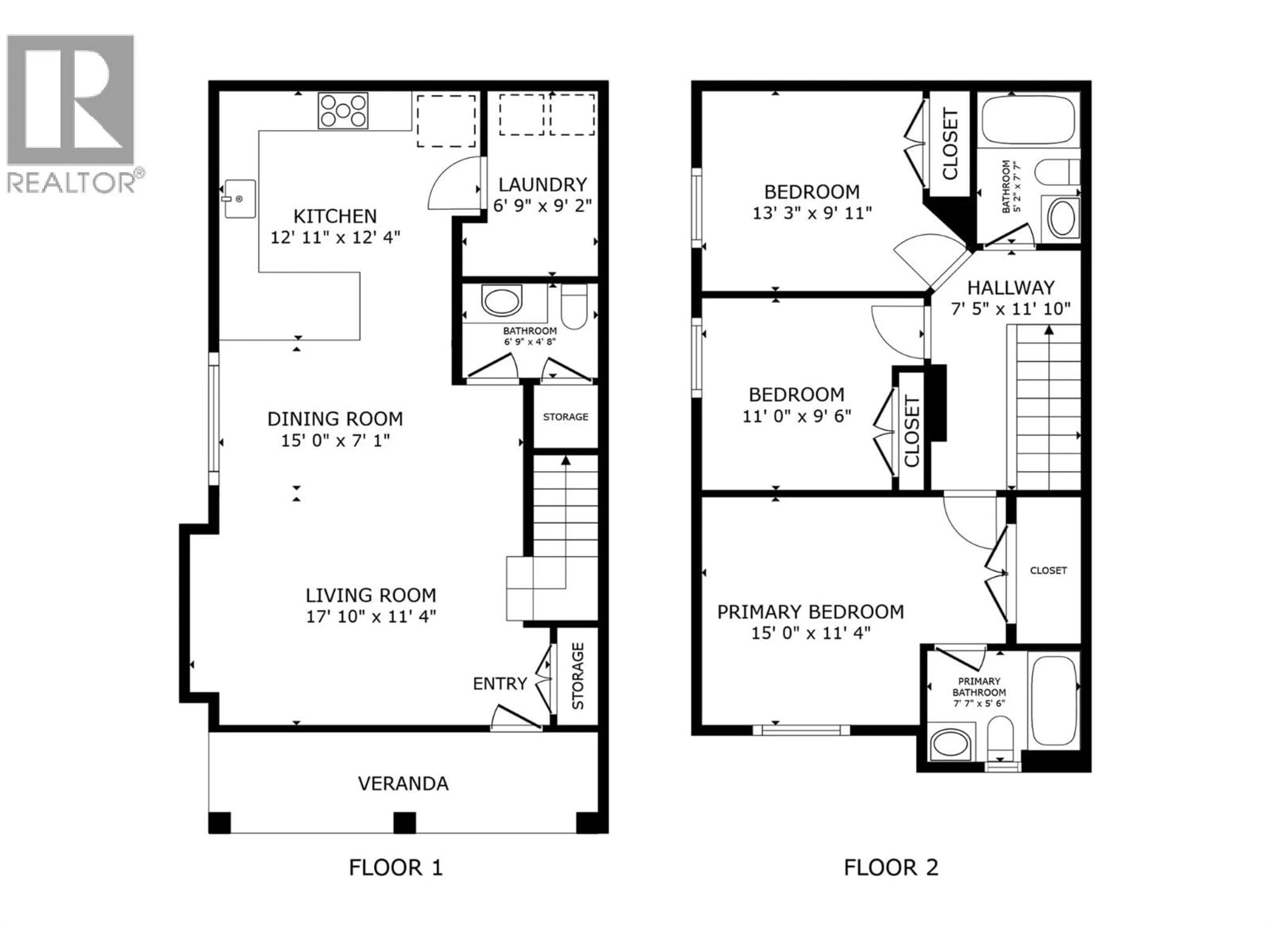 Floor plan for 1 - 782 COOPLAND CRESCENT, Kelowna British Columbia V1Y2V1