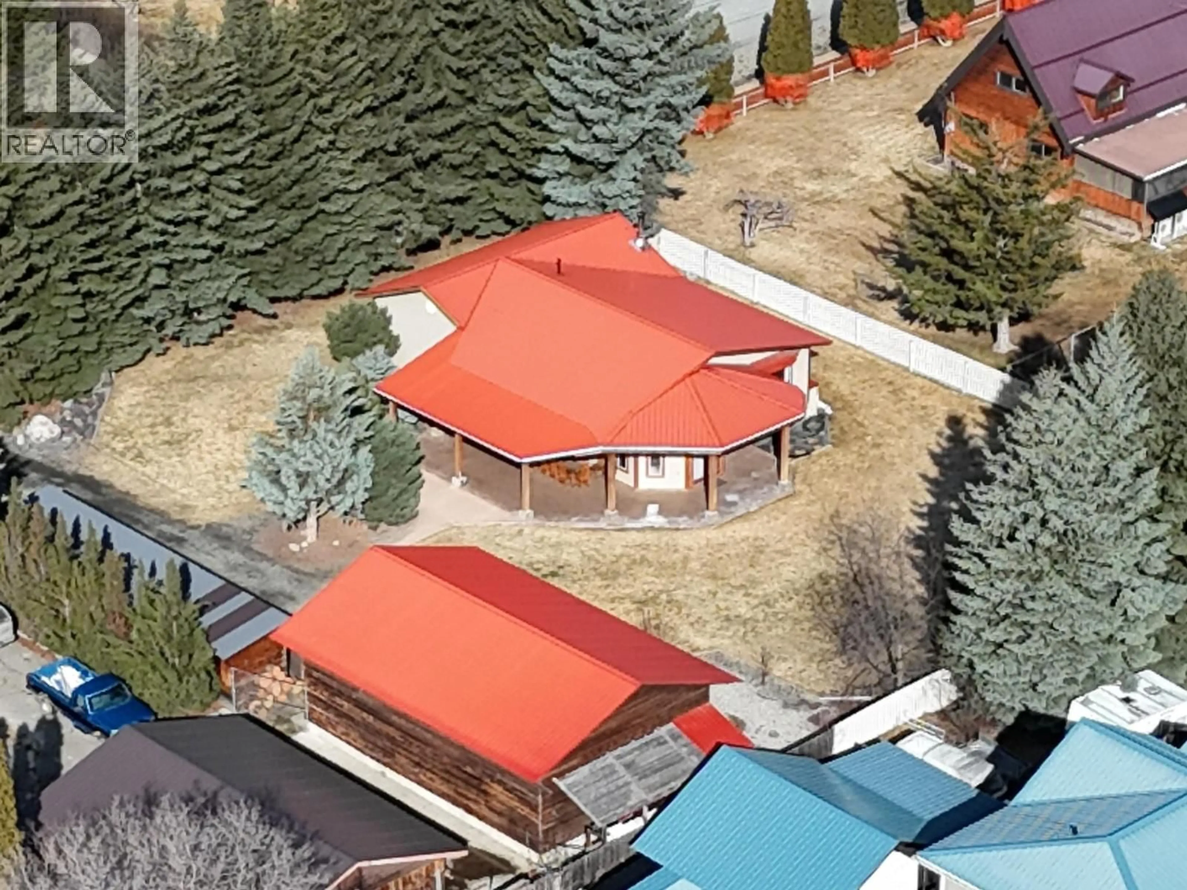 A pic from outside/outdoor area/front of a property/back of a property/a pic from drone, mountain view for 6228 TAMARACK ROAD, Wasa British Columbia V0B2K0