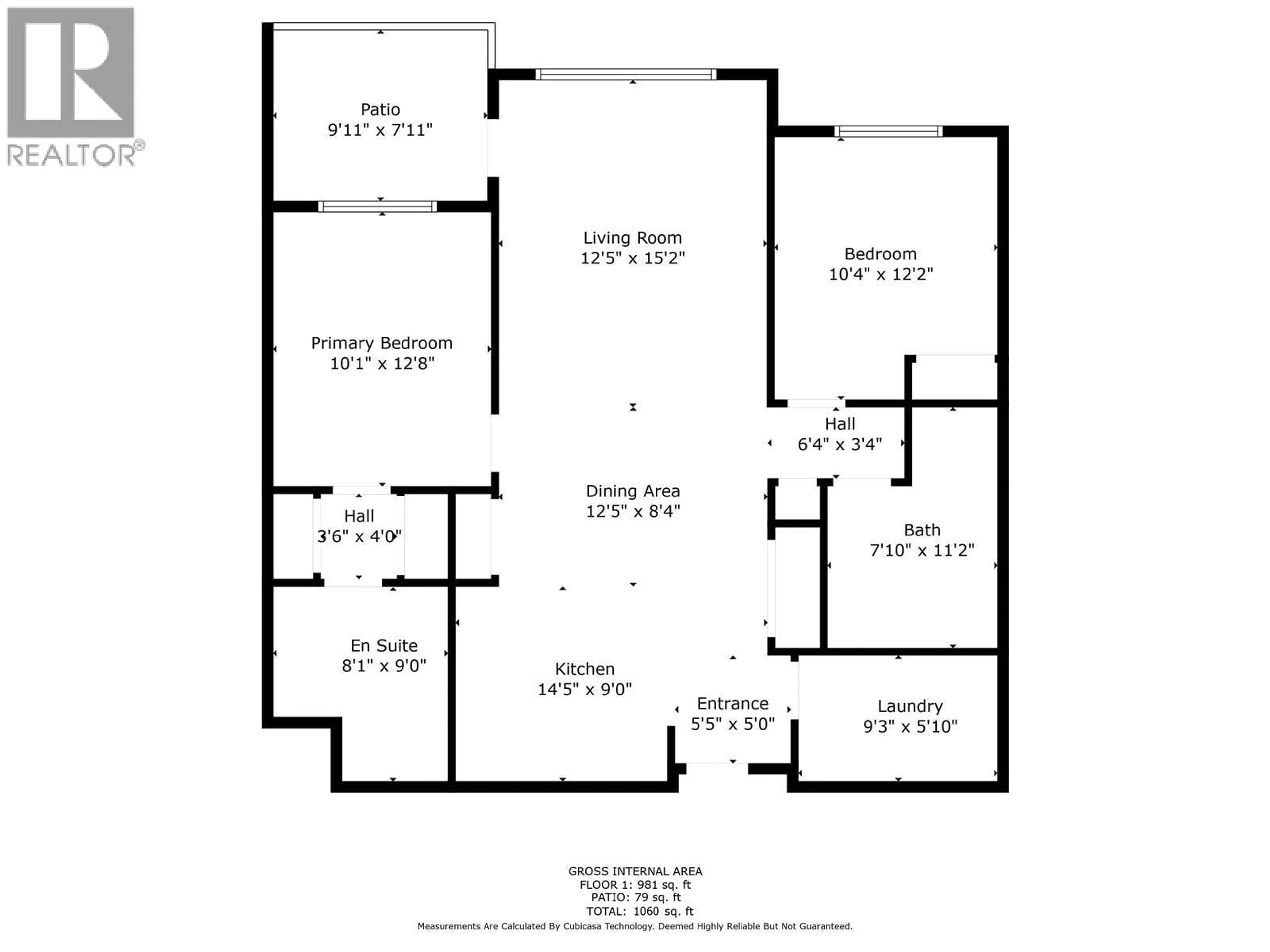 Floor plan for 307 - 265 FROELICH ROAD, Kelowna British Columbia V1X3M6
