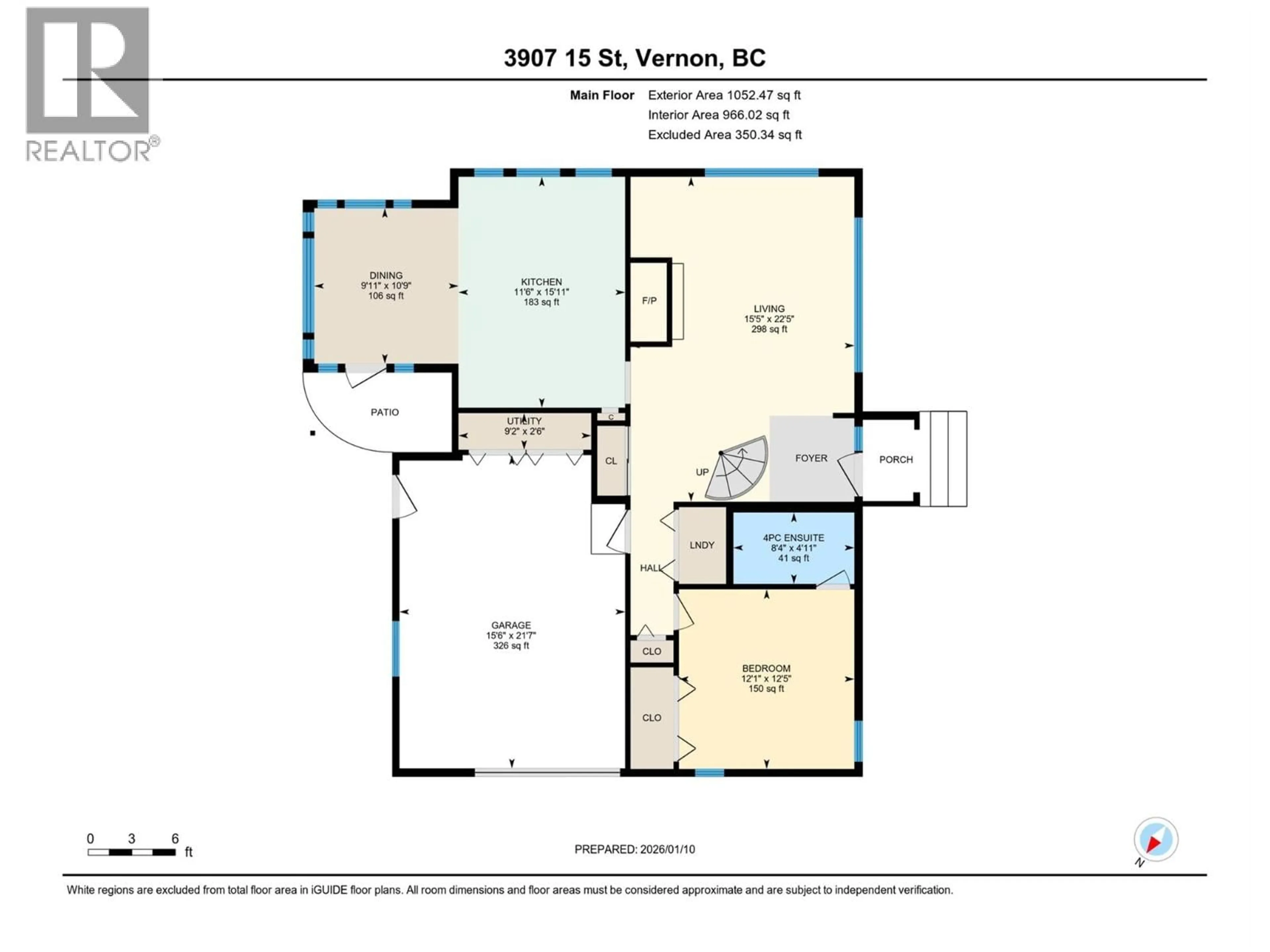 Floor plan for 3907 15 STREET, Vernon British Columbia V1T7N4