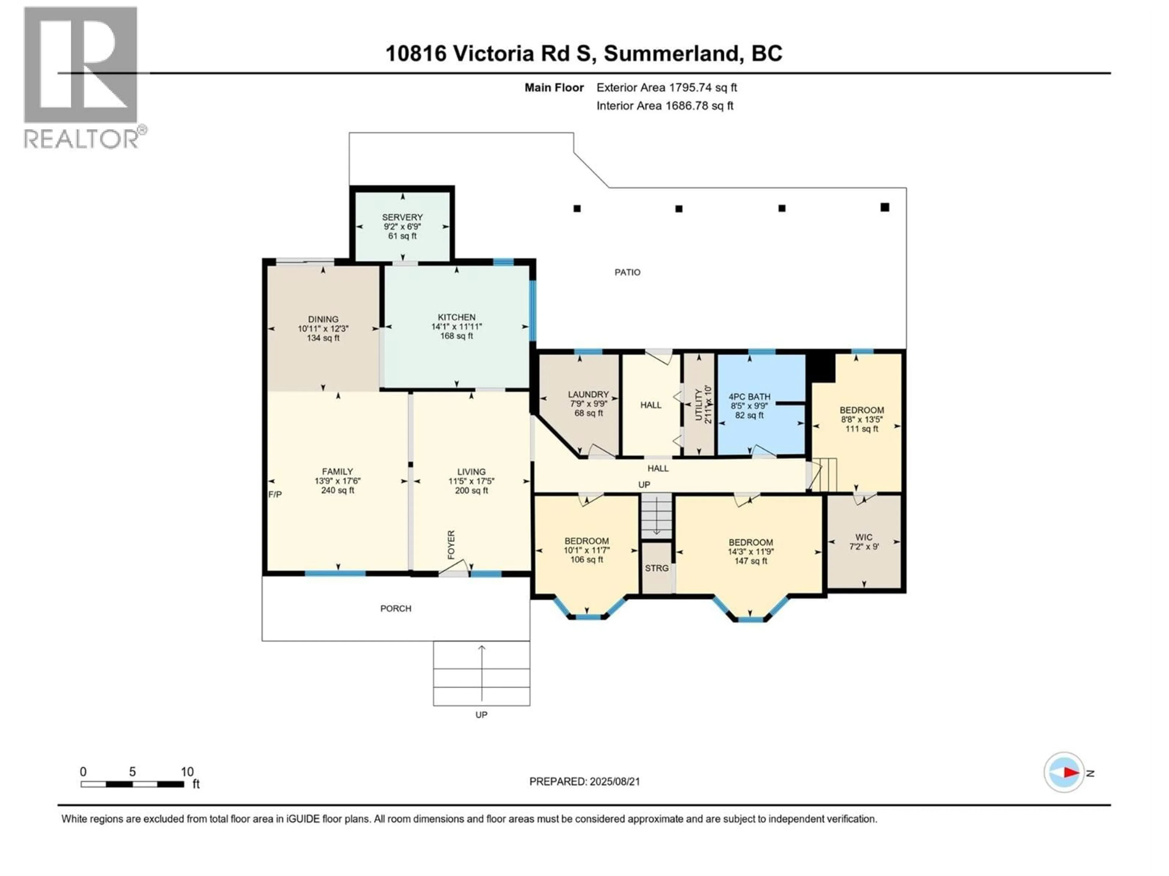 Floor plan for 10816 VICTORIA ROAD SOUTH, Summerland British Columbia V0H1Z0