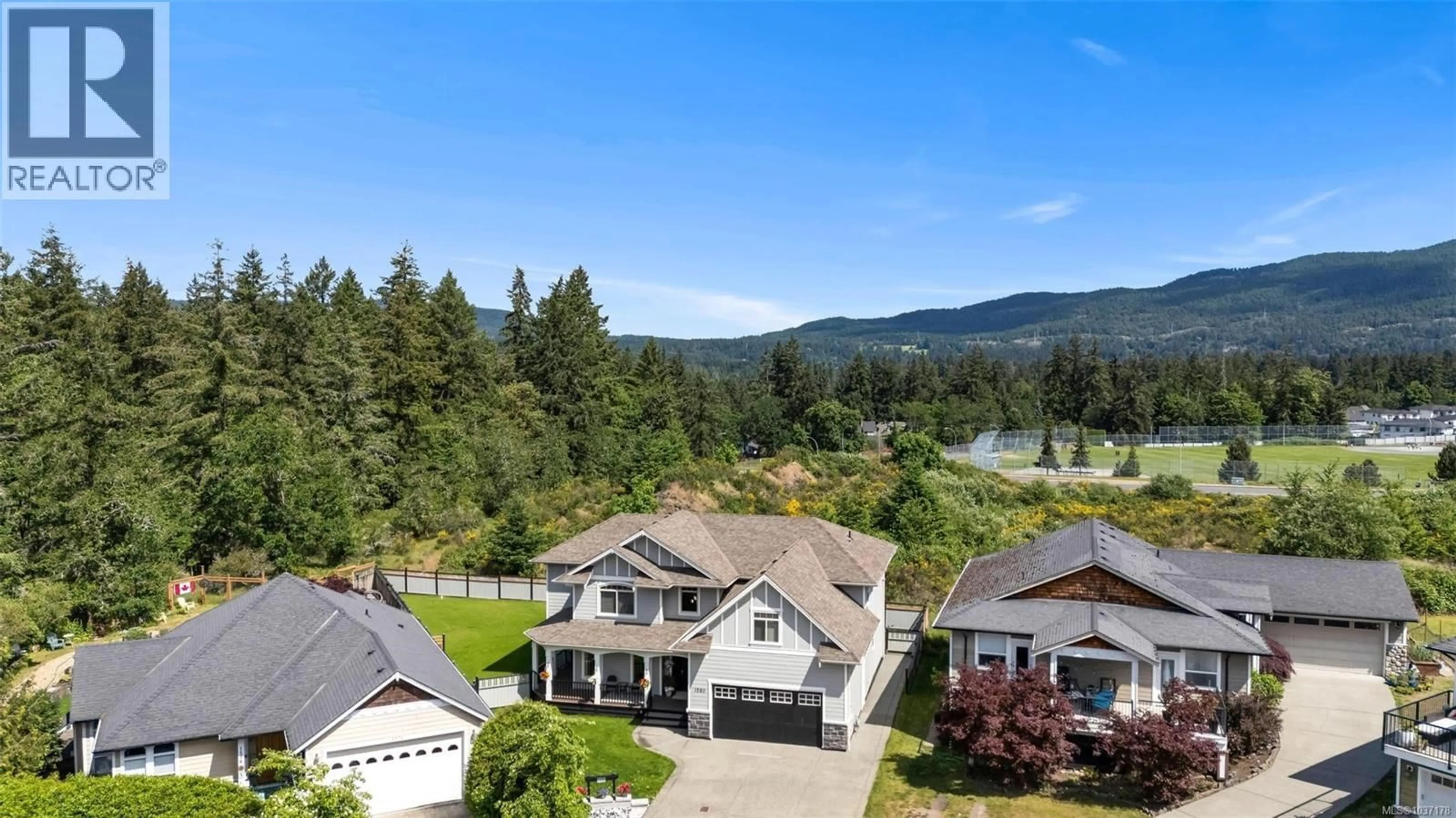A pic from outside/outdoor area/front of a property/back of a property/a pic from drone, water/lake/river/ocean view for 1580 NIMPKISH PLACE, Duncan British Columbia V9L0A6