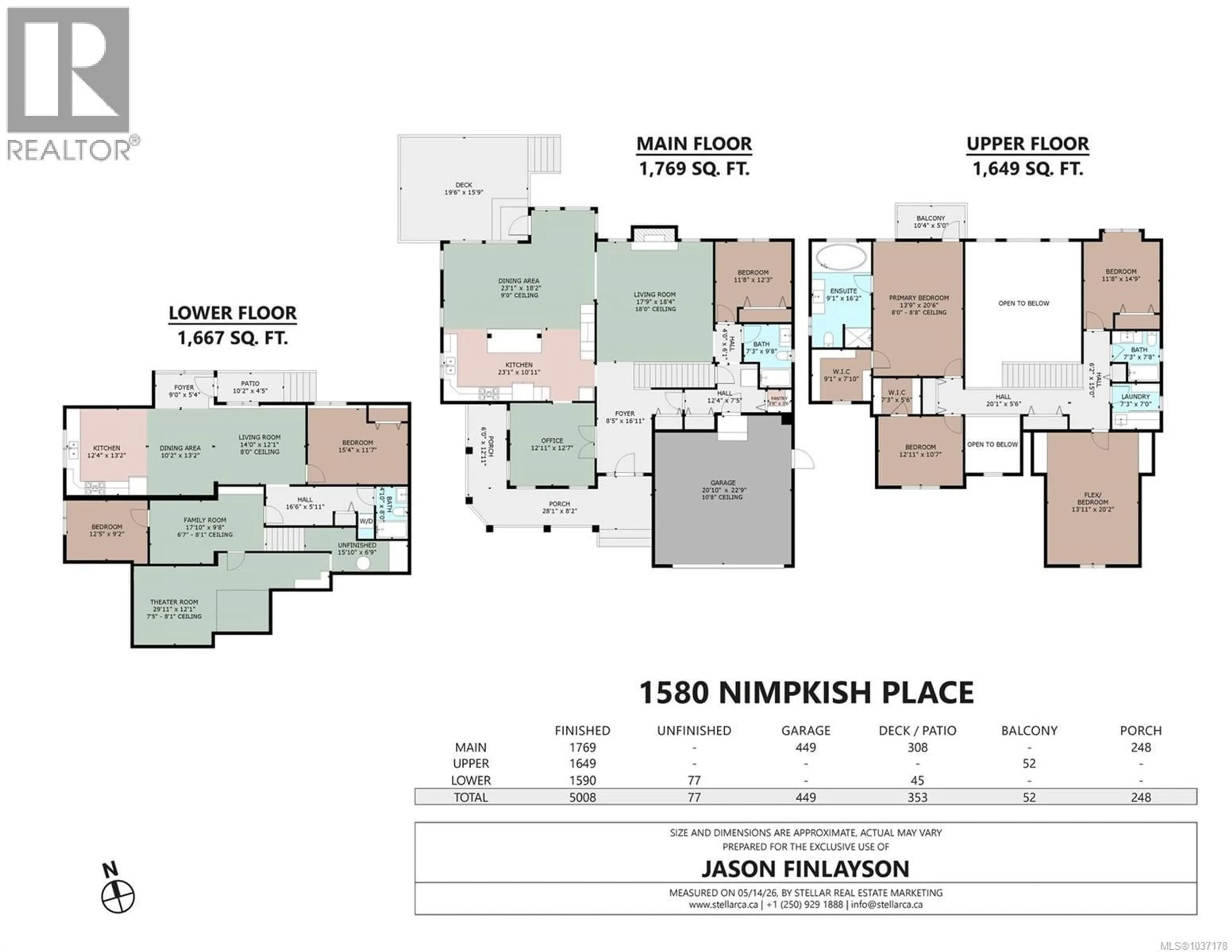Floor plan for 1580 NIMPKISH PLACE, Duncan British Columbia V9L0A6