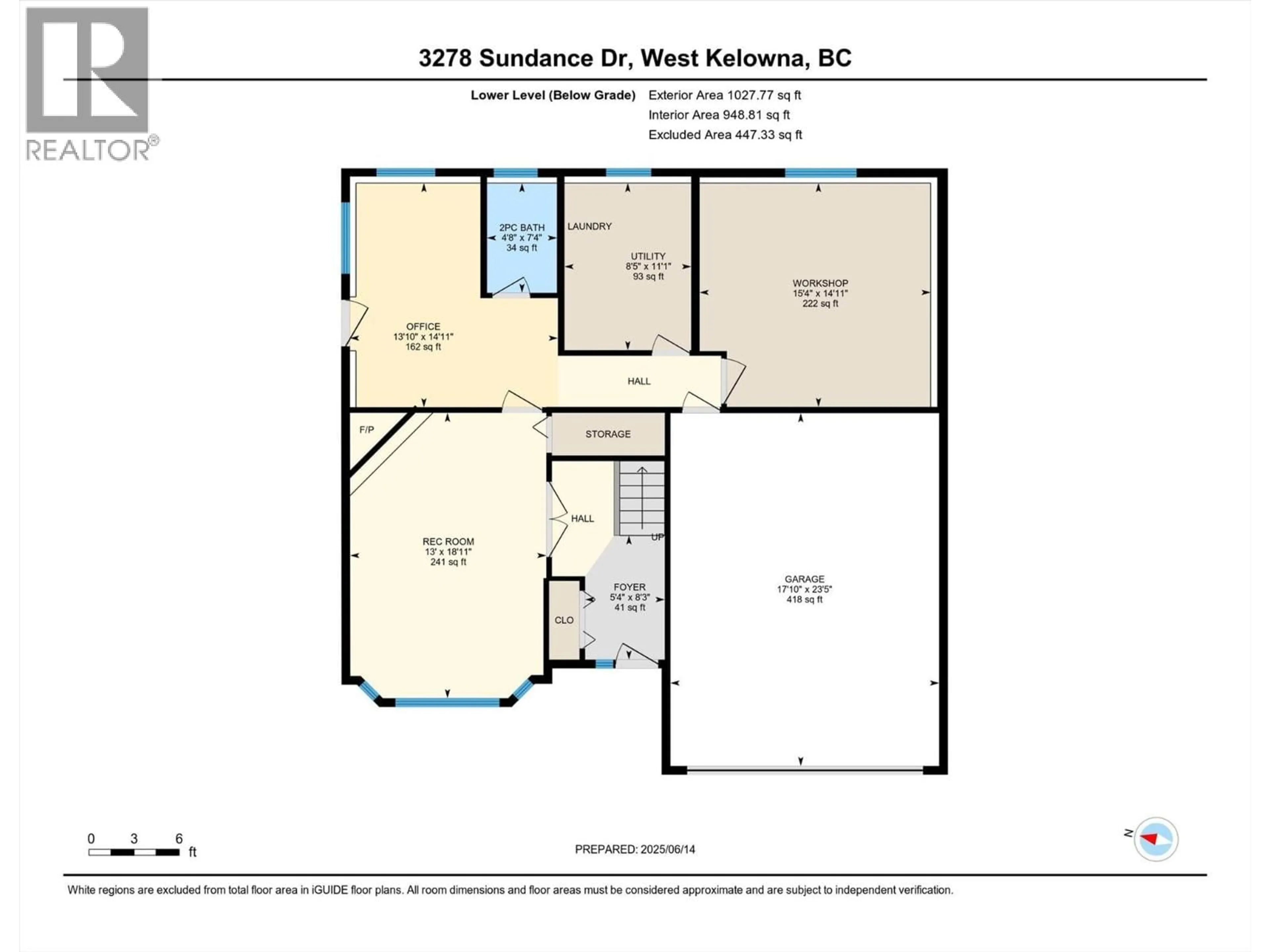 Floor plan for 3278 SUNDANCE DRIVE, West Kelowna British Columbia V4T1S4