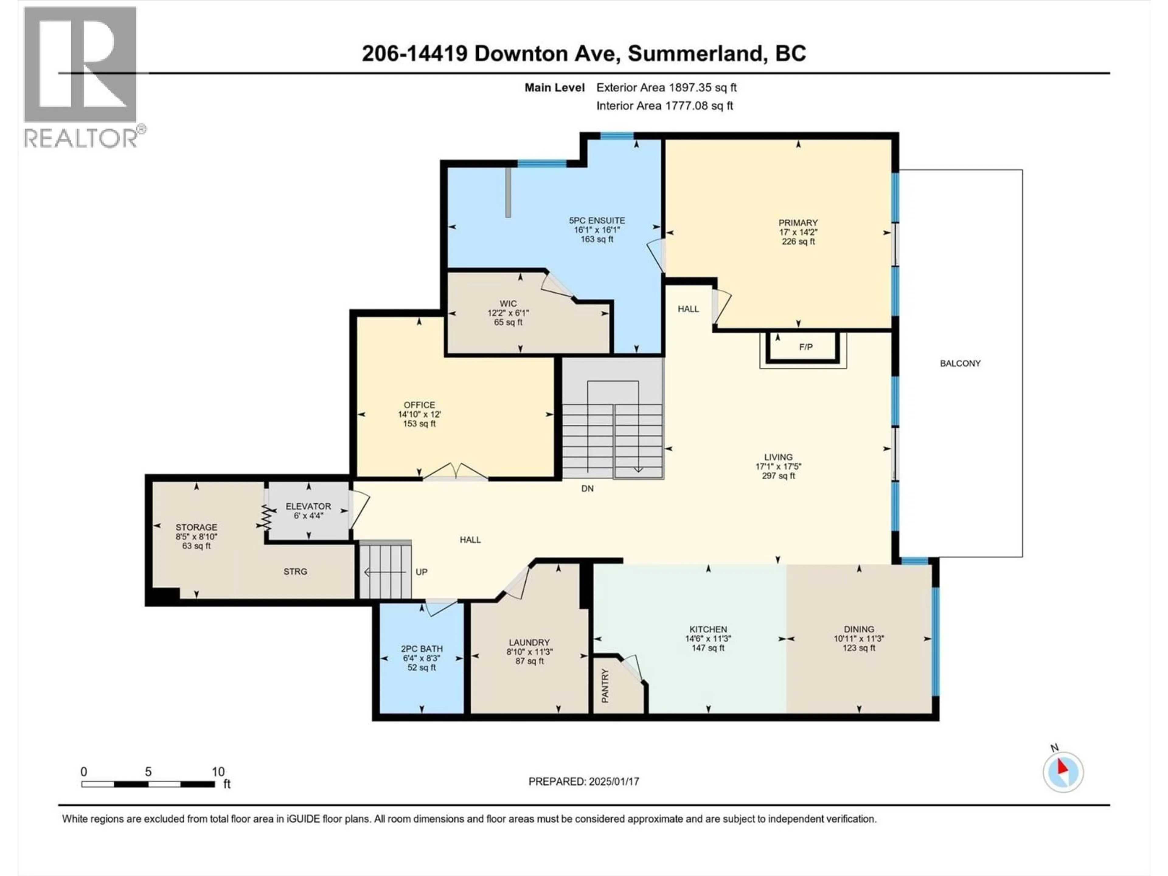 Floor plan for 206 - 14419 DOWNTON AVENUE, Summerland British Columbia V0H1Z1