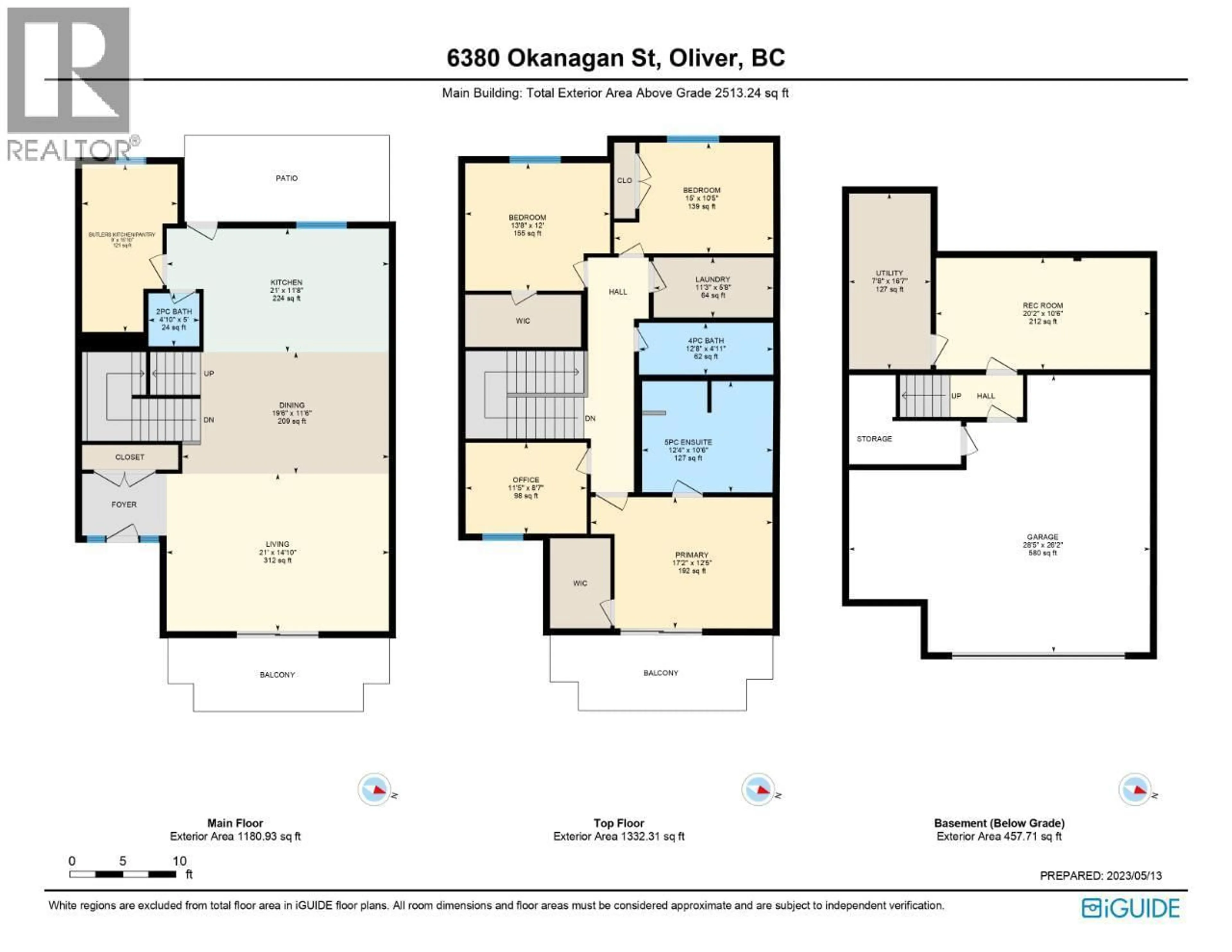 Floor plan for 6380 OKANAGAN STREET, Oliver British Columbia V0H1T0