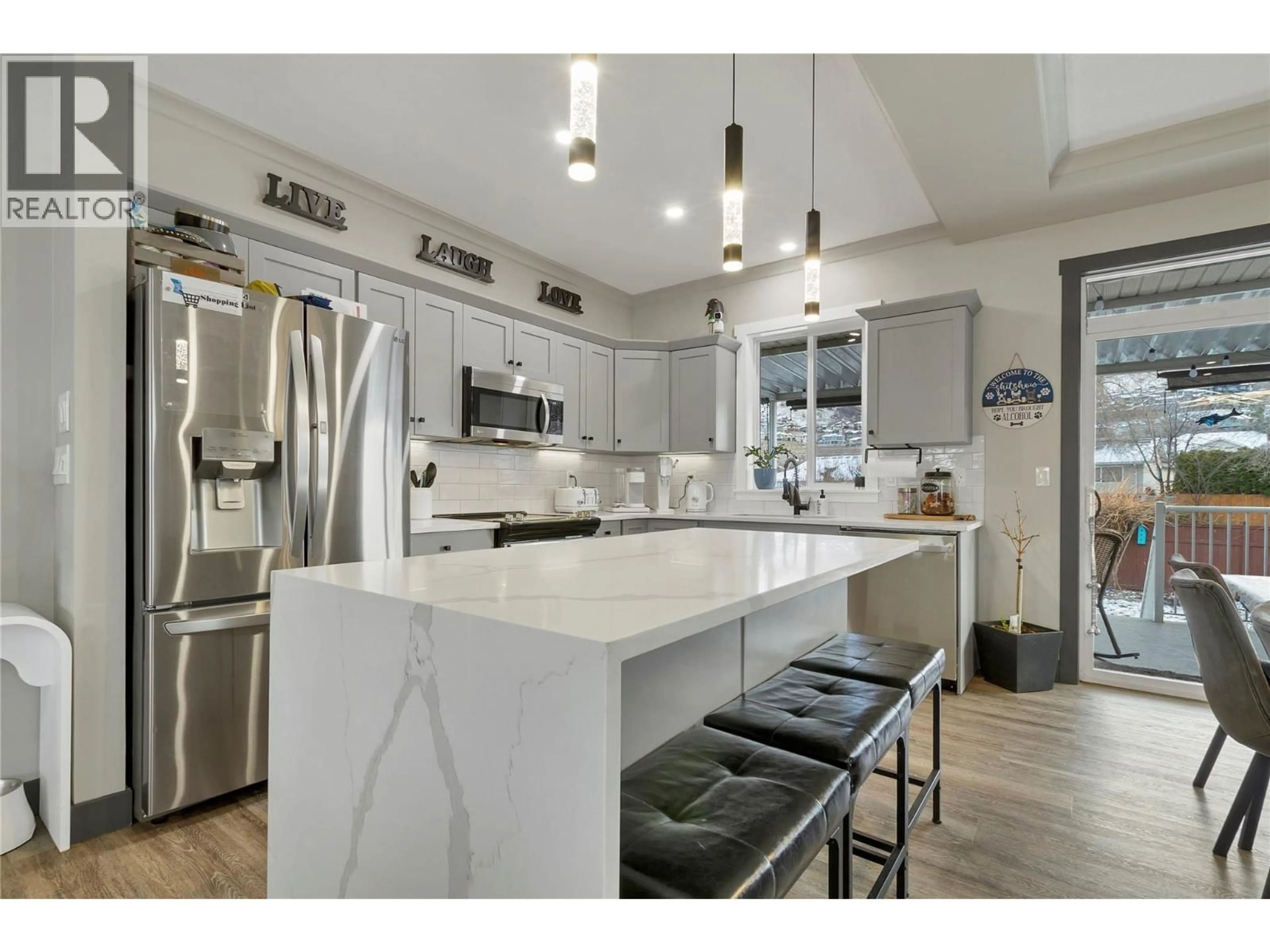 Open concept kitchen, ceramic/tile floor for 1022 MT ATKINSON COURT, Vernon British Columbia V1B3Z2