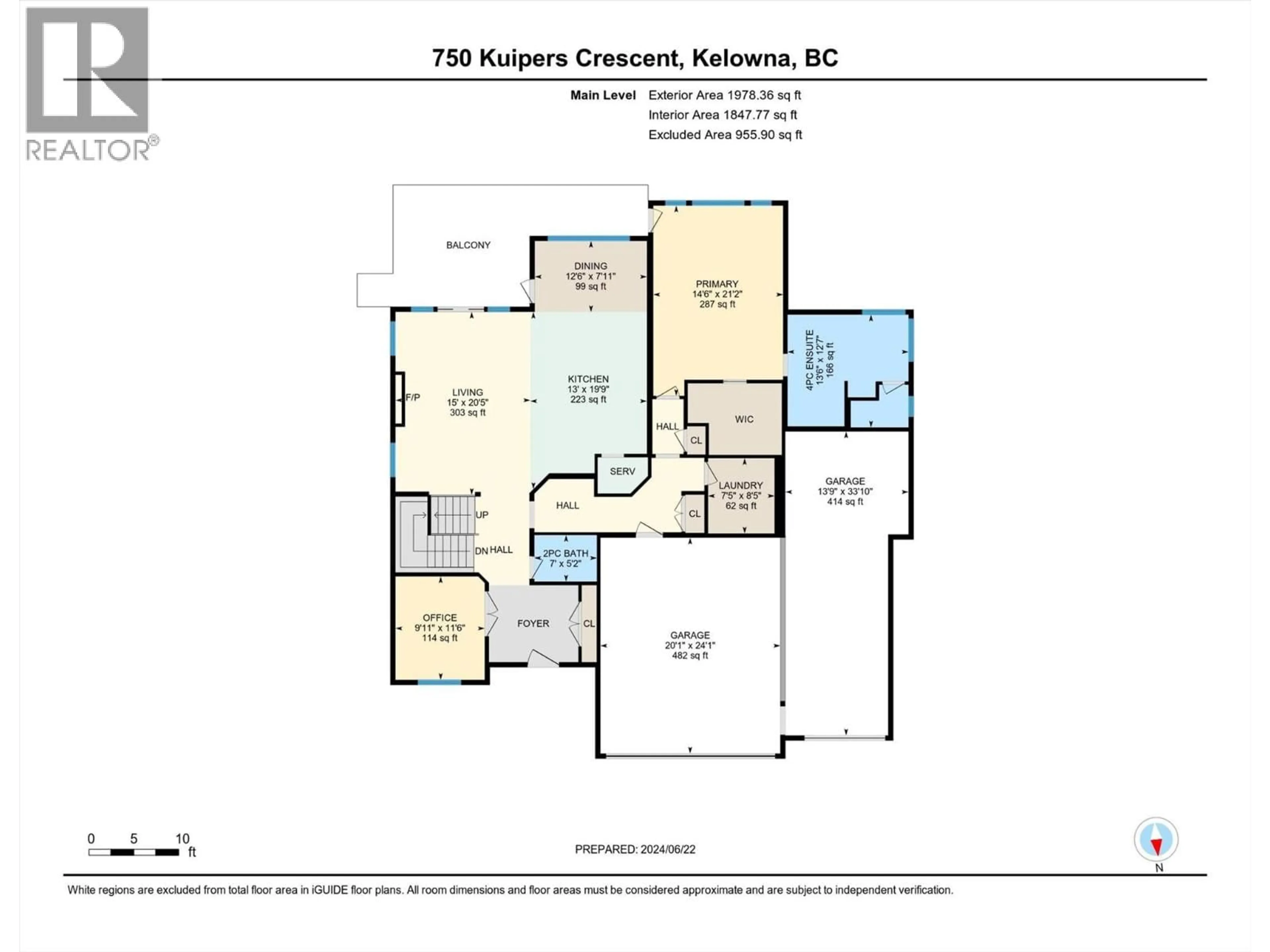 Floor plan for 750 KUIPERS CRESCENT, Kelowna British Columbia V1W5H4