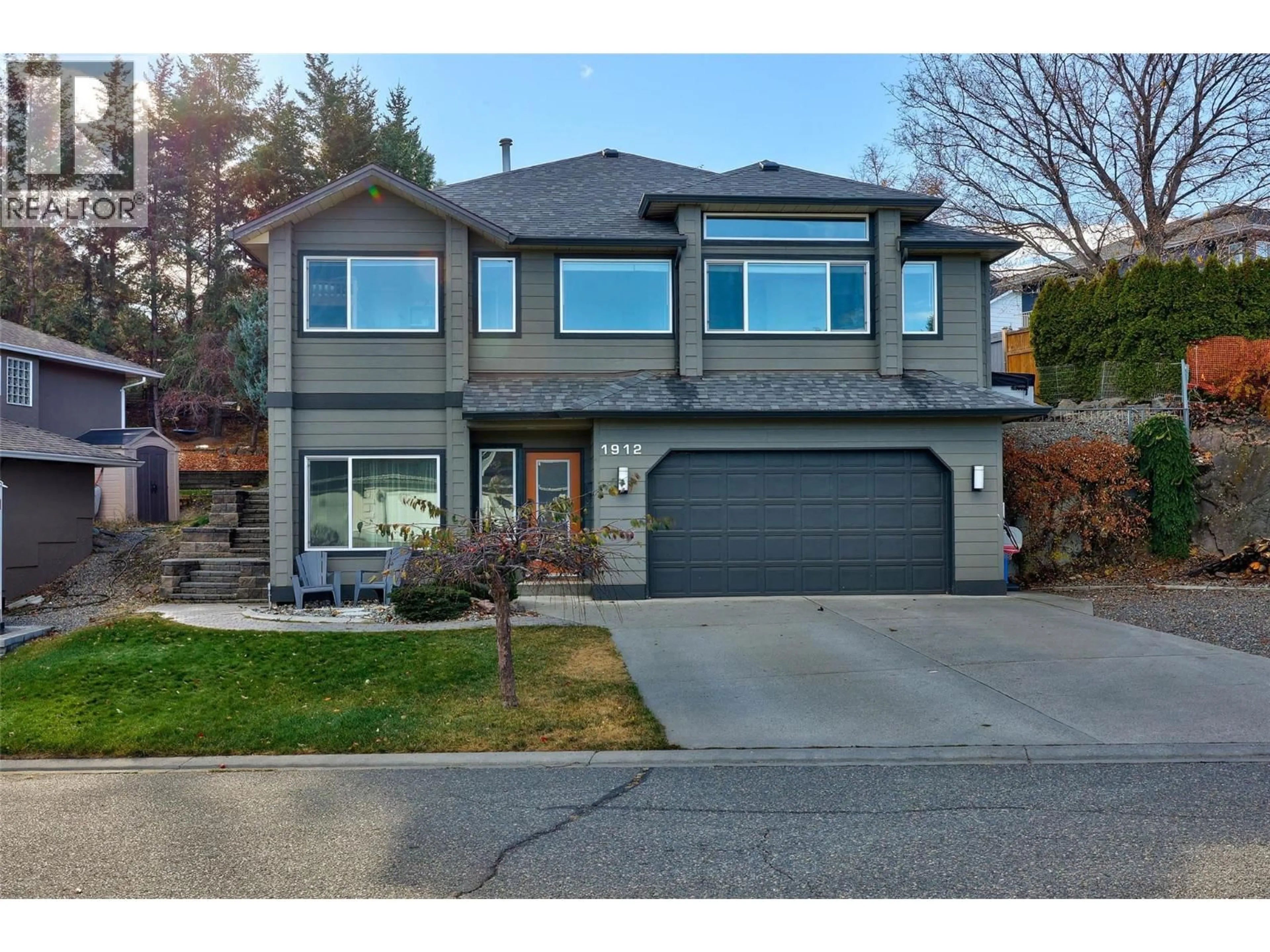 Home with vinyl exterior material, street for 1912 THE PINNACLES OTHER, Kamloops British Columbia V2E2L3