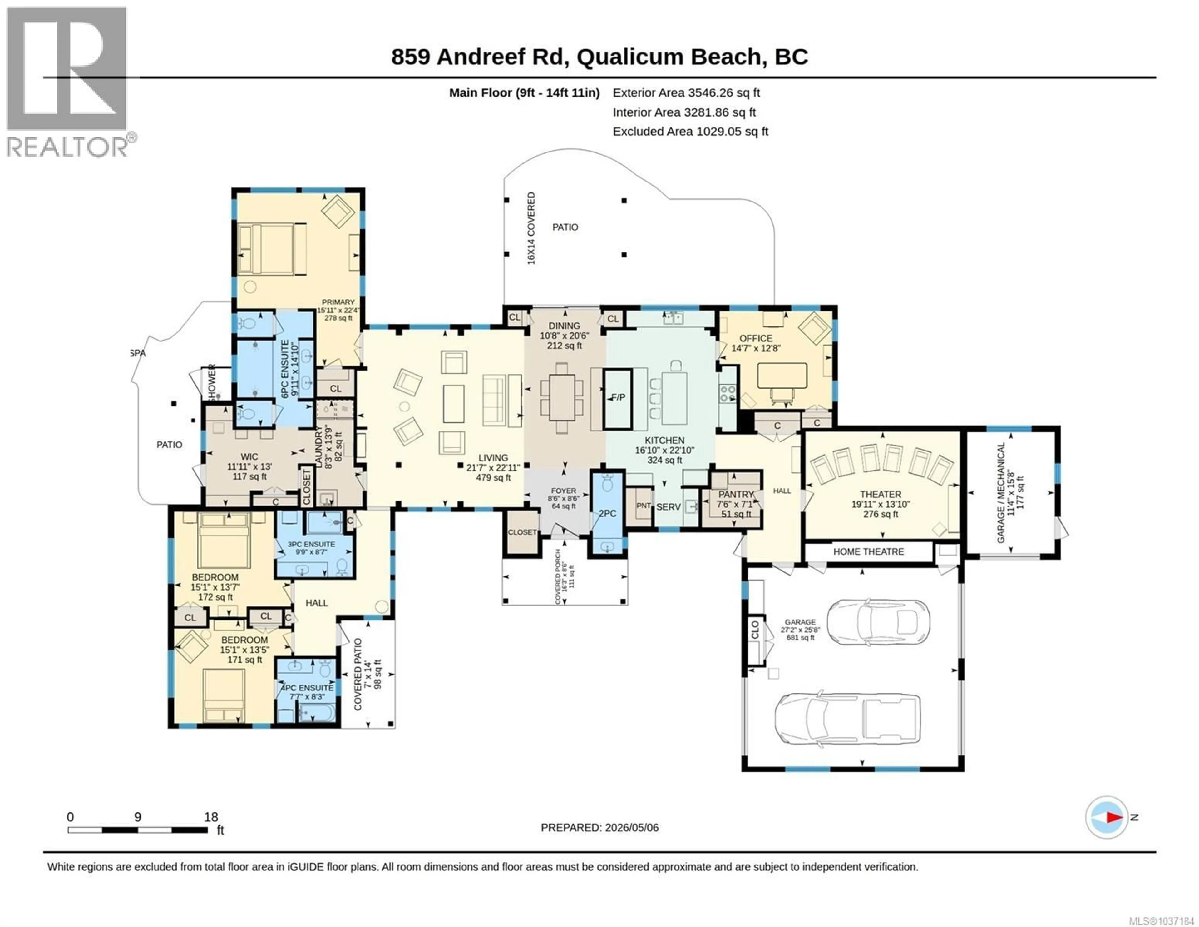 Floor plan for 859 ANDREEF ROAD, Qualicum Beach British Columbia V9K2T6