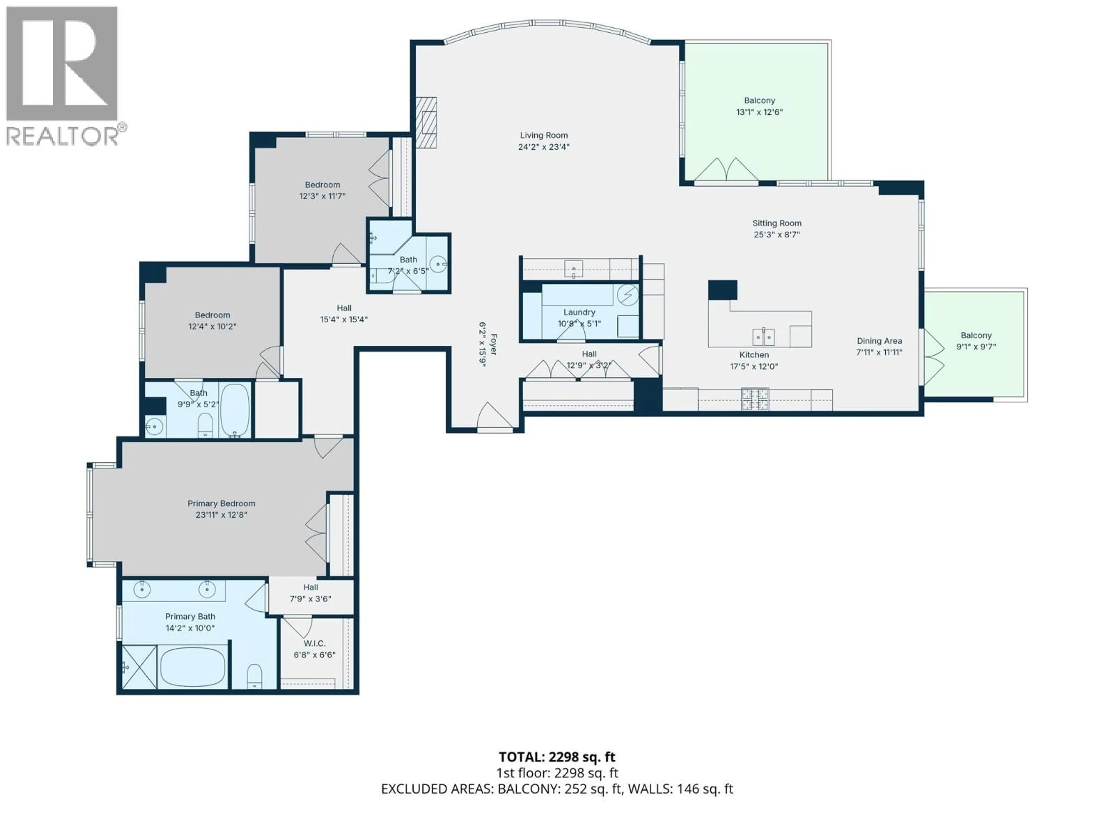 Floor plan for 1202 - 1395 ELLIS STREET, Kelowna British Columbia V1Y1Z9