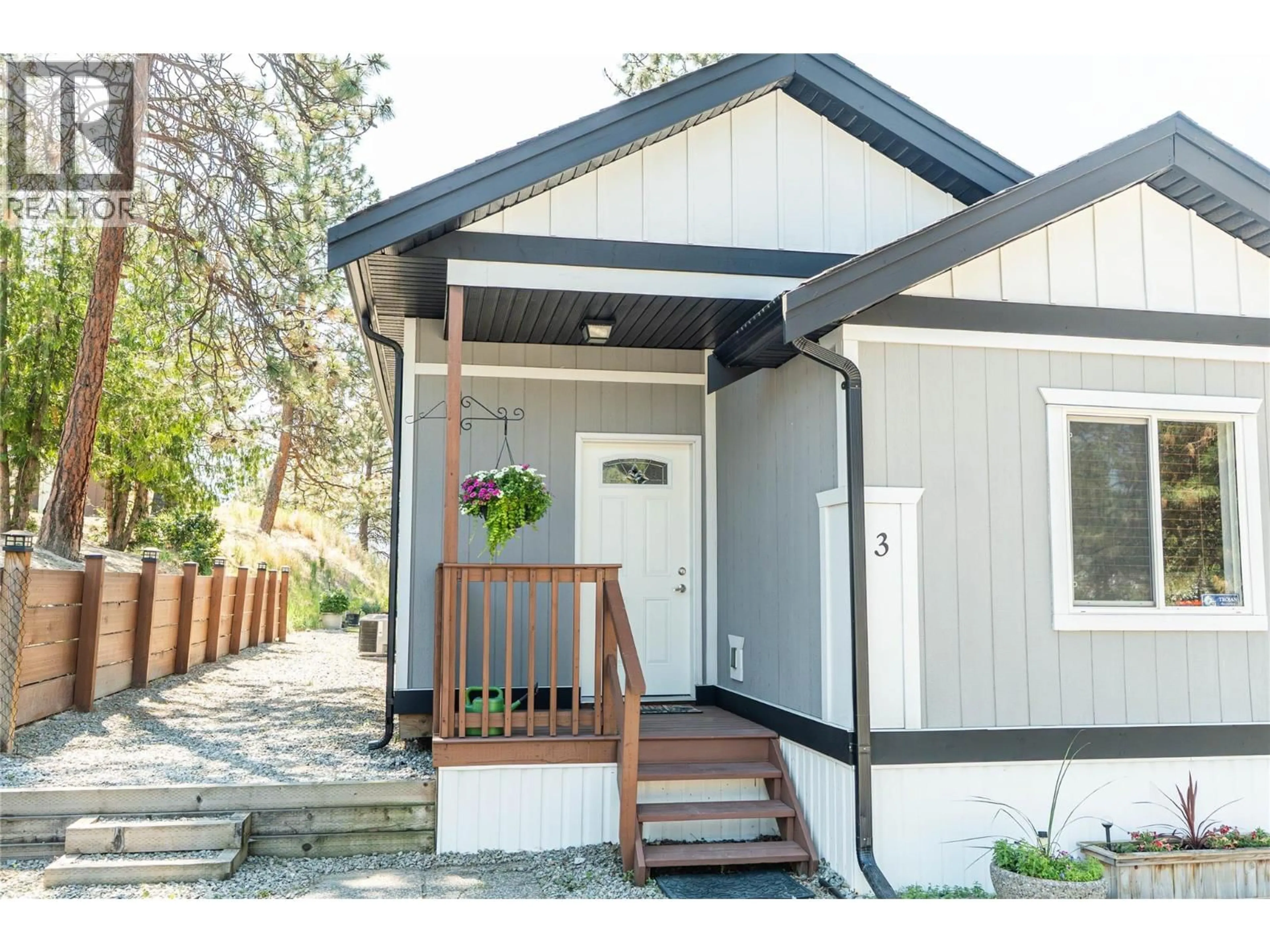 Home with vinyl exterior material, street for 3 - 1860 BOUCHERIE ROAD, West Kelowna British Columbia V4T1Z9