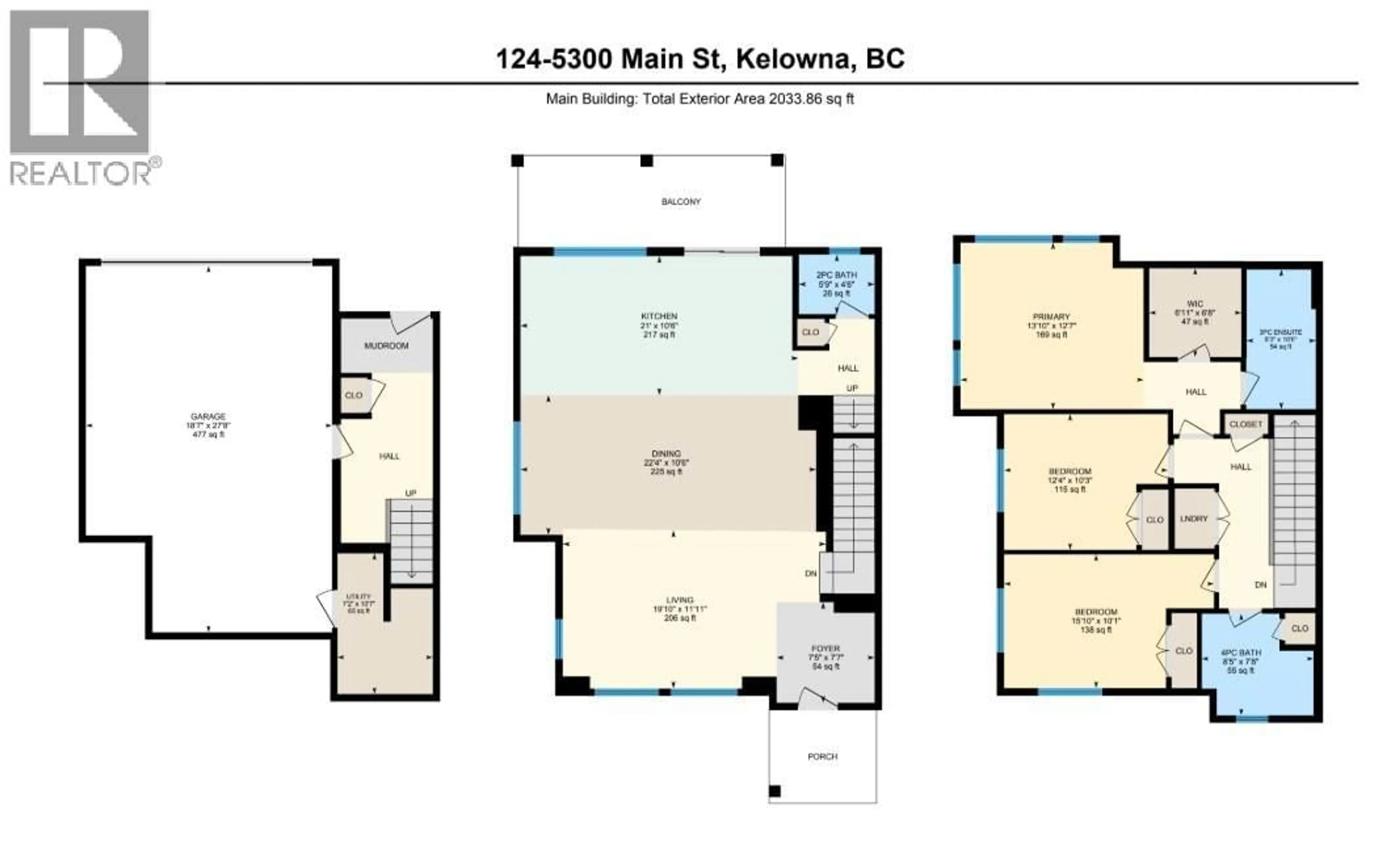 Floor plan for 124 - 5300 MAIN STREET, Kelowna British Columbia V1W0C1