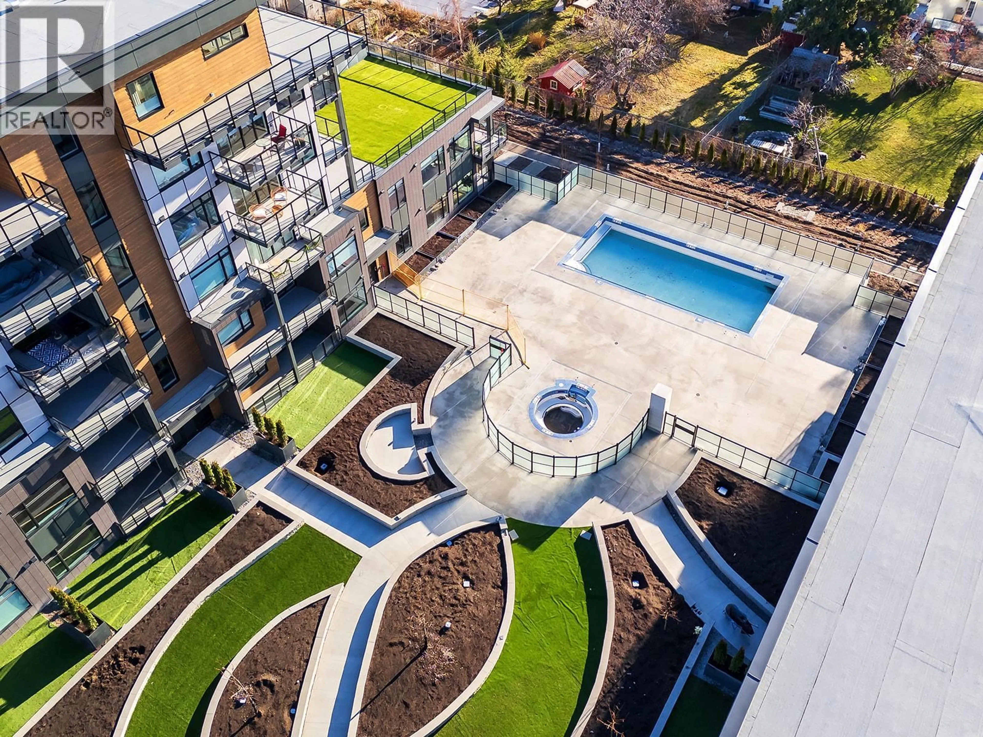 A pic from outside/outdoor area/front of a property/back of a property/a pic from drone, city buildings view from balcony for 404 - 2780 OLALLA ROAD, West Kelowna British Columbia V1Z2A9