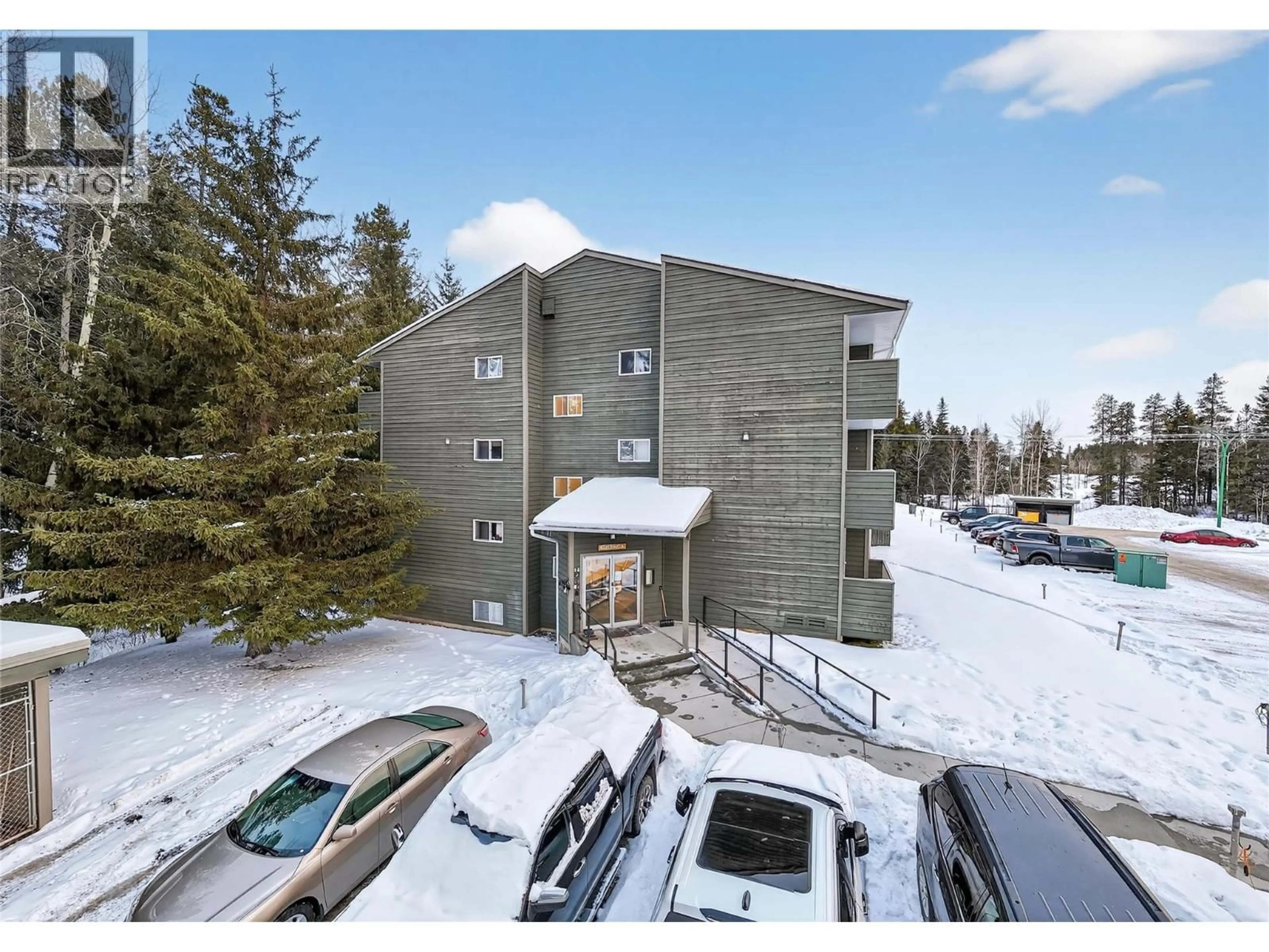 A pic from outside/outdoor area/front of a property/back of a property/a pic from drone, unknown for 304A - 1299 PONDEROSA DRIVE, Sparwood British Columbia V0B2G2