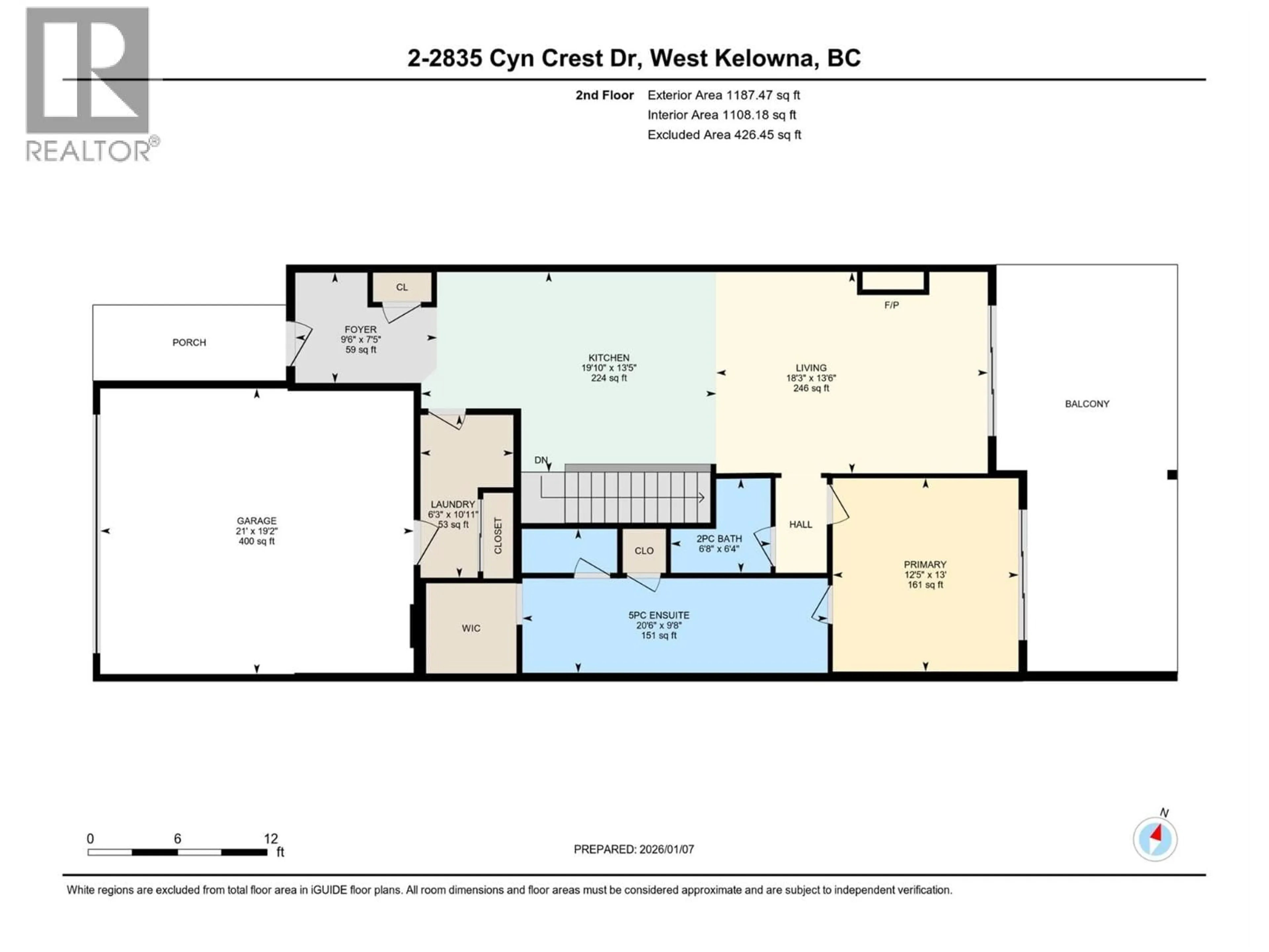 Floor plan for 2 - 2835 CANYON CREST DRIVE, West Kelowna British Columbia V4T0E3