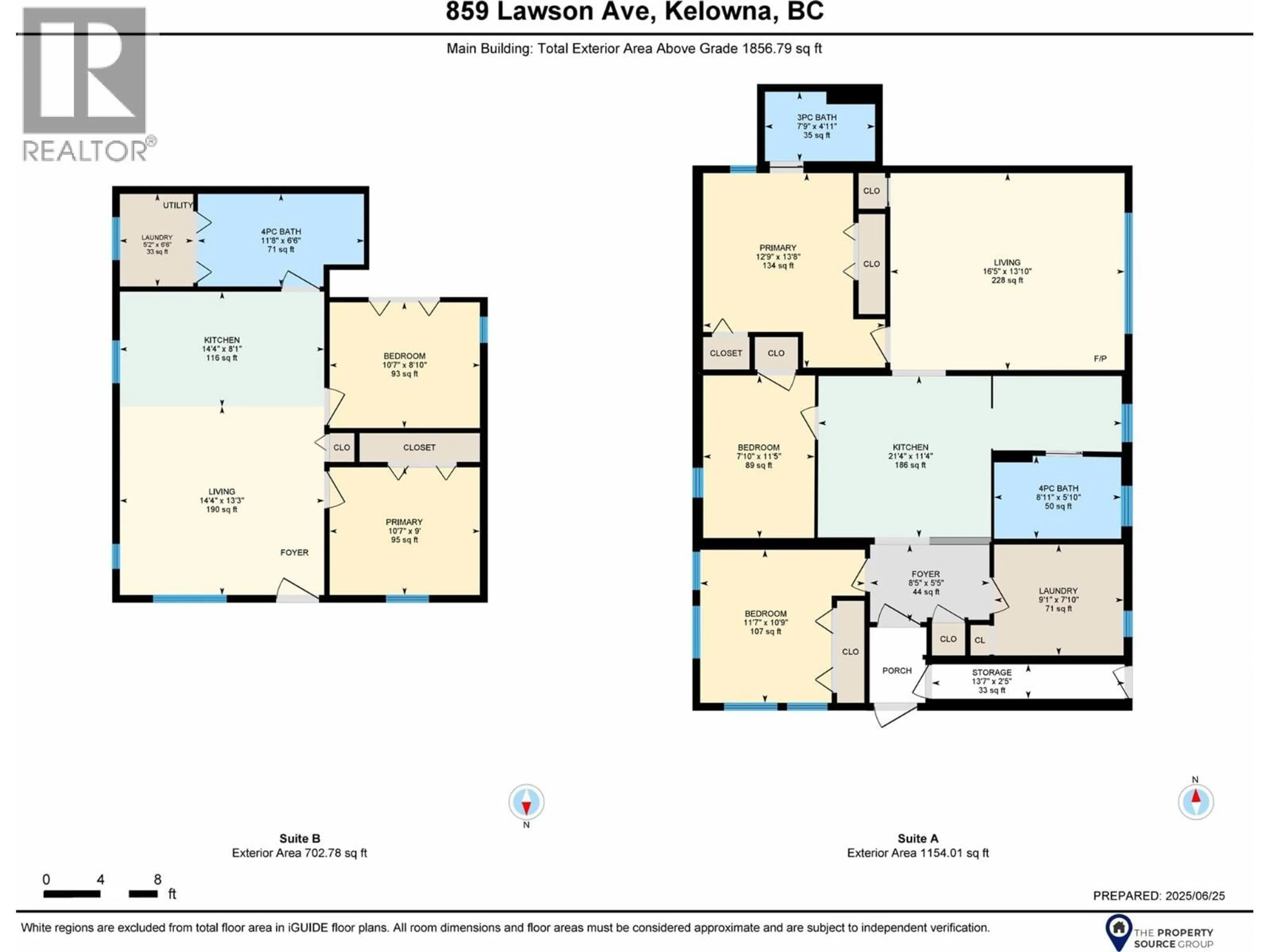 Floor plan for 859 LAWSON AVENUE, Kelowna British Columbia V1Y6S9