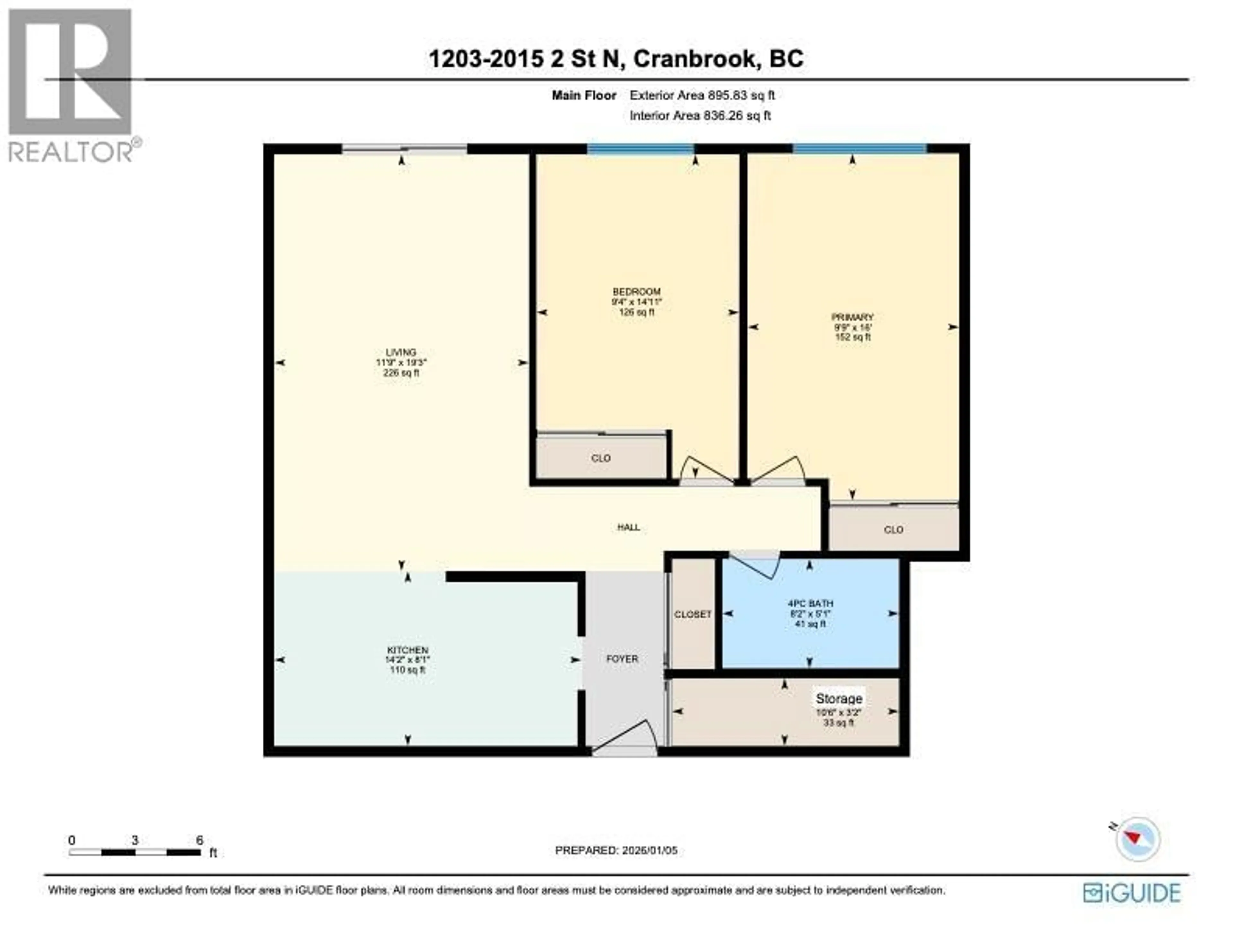 Floor plan for 1203 - 2015 2ND STREET NORTH, Cranbrook British Columbia V1C3L4