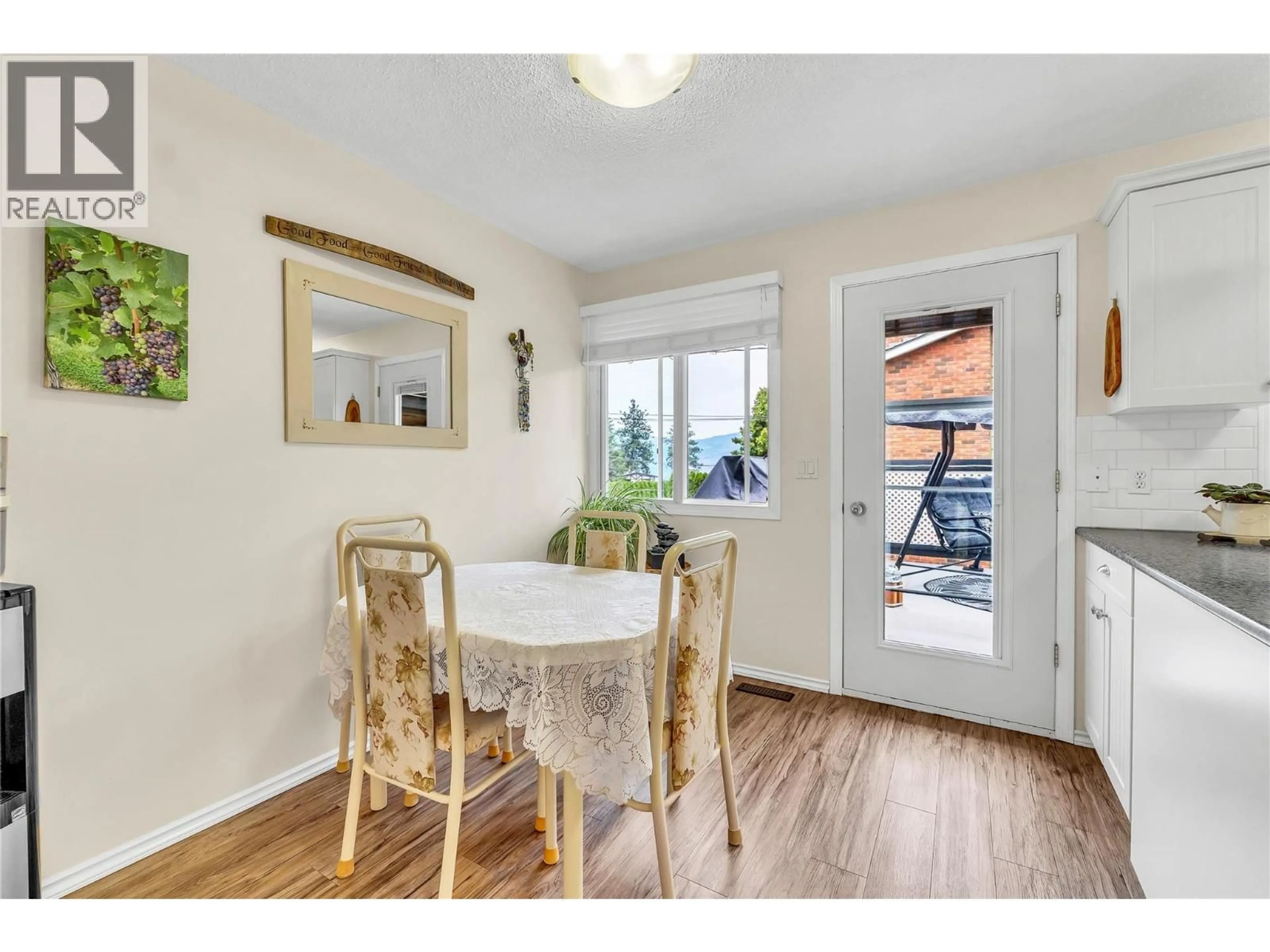 Dining room, wood/laminate floor for 2887 ABERDEEN ROAD, West Kelowna British Columbia V4T1J7