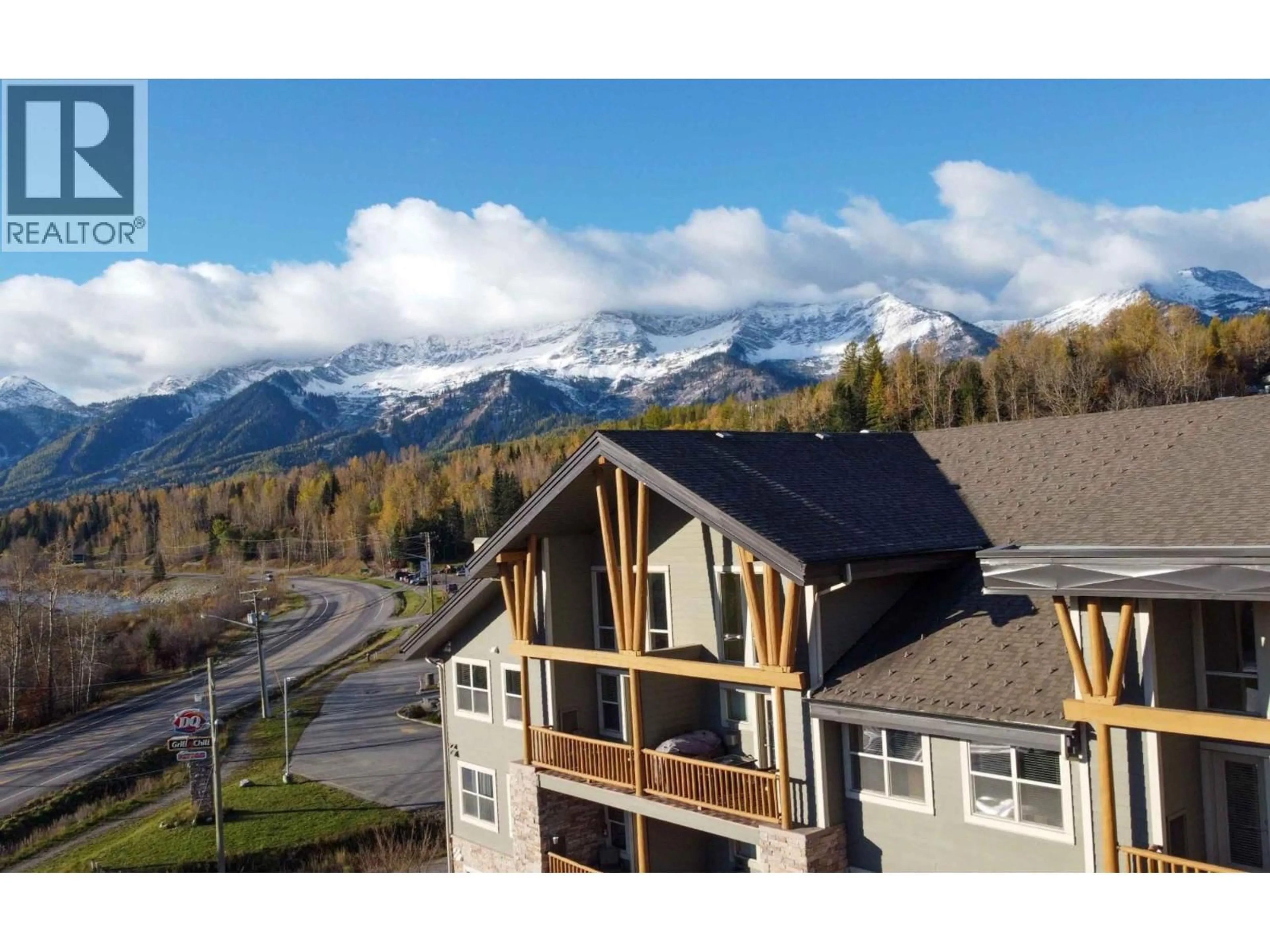 A pic from outside/outdoor area/front of a property/back of a property/a pic from drone, mountain view for 305 - 1500 MCDONALD AVENUE, Fernie British Columbia V0B1M1