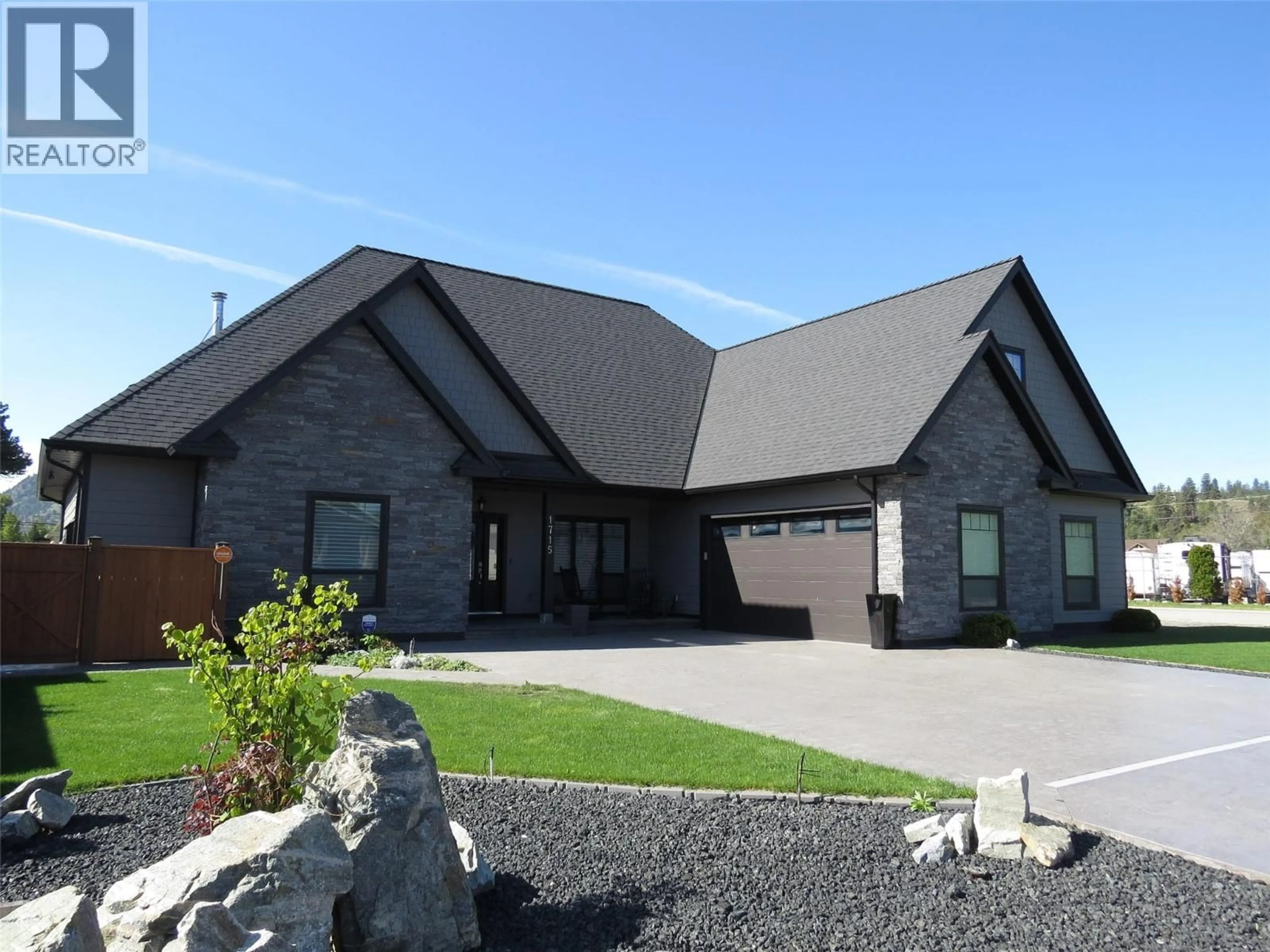 Home with brick exterior material, street for 1715 BRITTON ROAD, Summerland British Columbia V0H1Z9