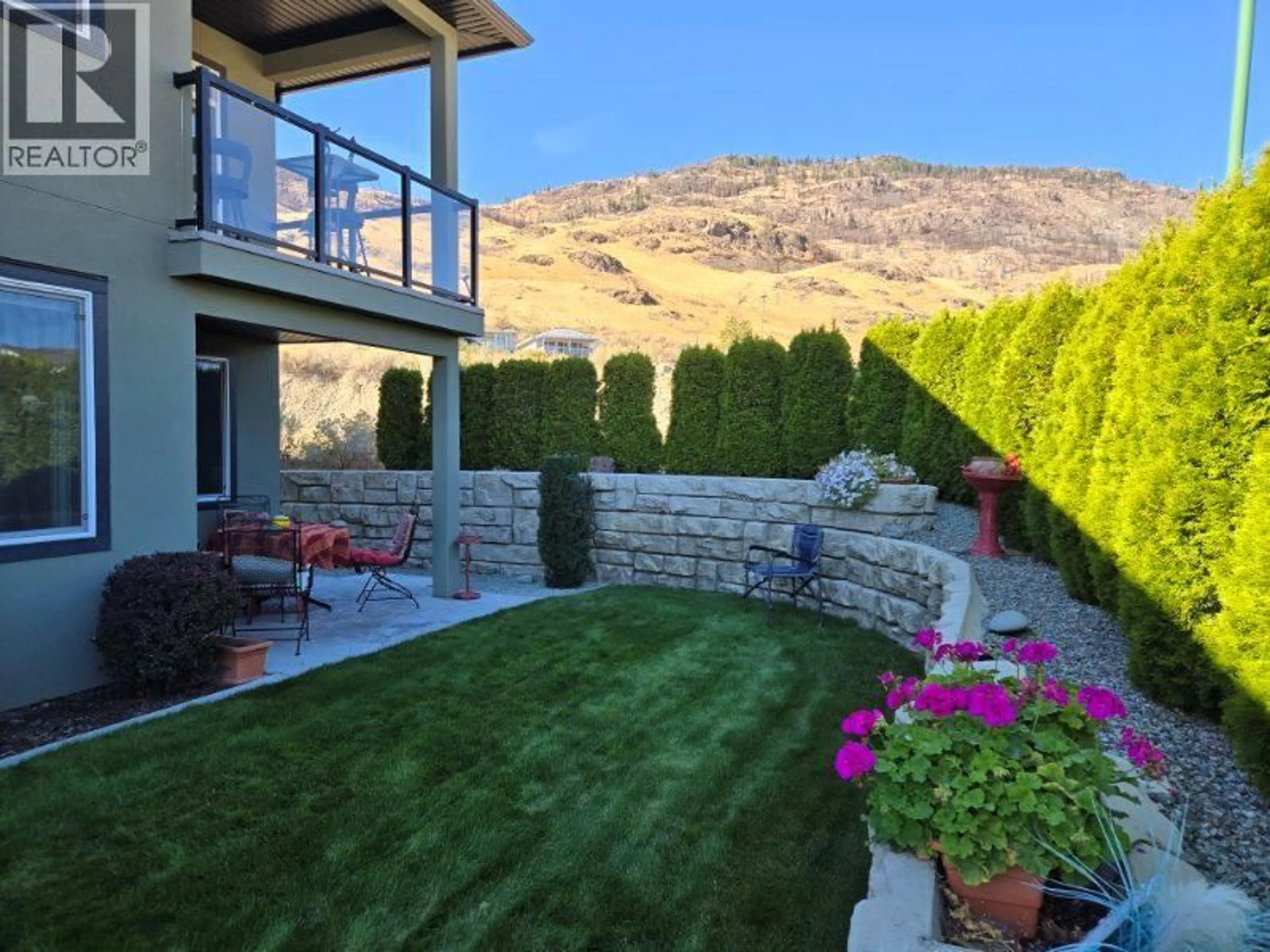 Patio, mountain view for 16 - 12300 PINEHURST PLACE, Osoyoos British Columbia V0H1V4