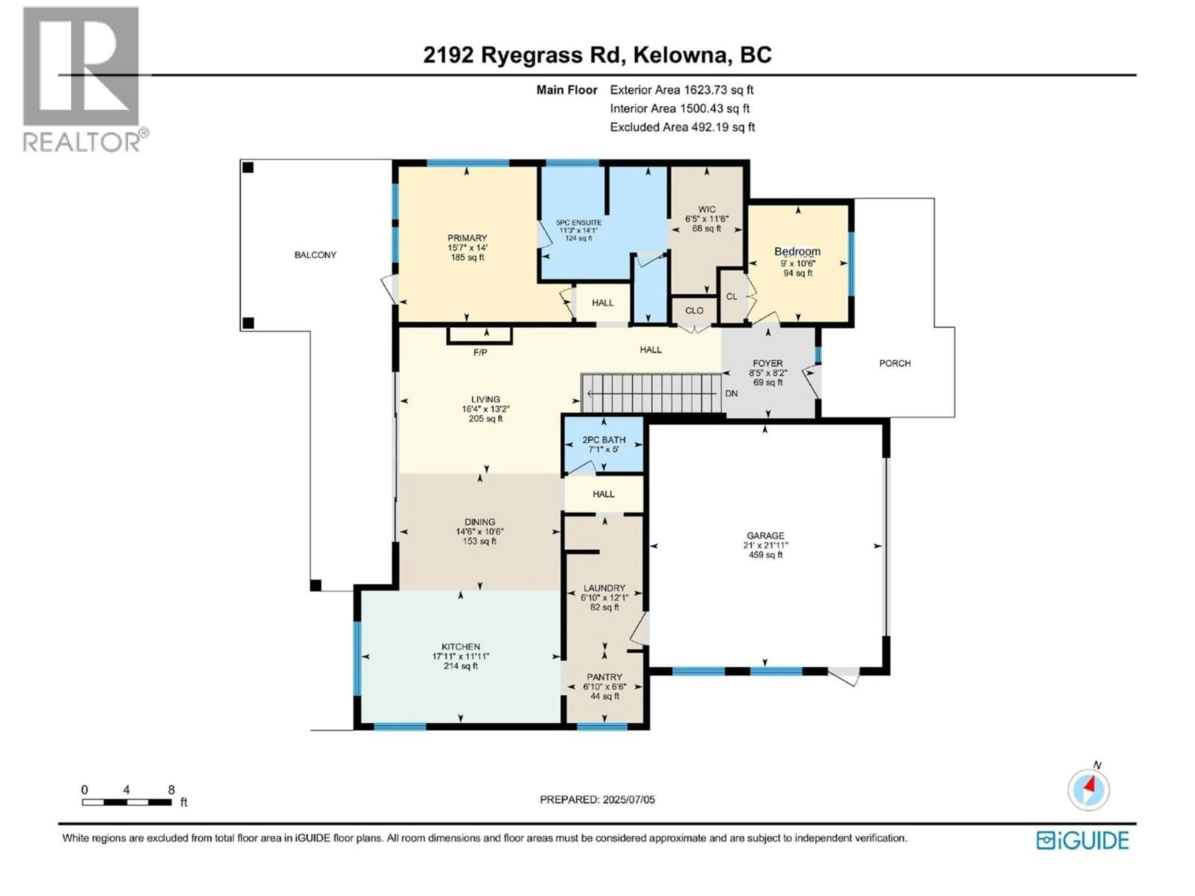 Floor plan for 2192 RYEGRASS ROAD, Kelowna British Columbia V1P0A2