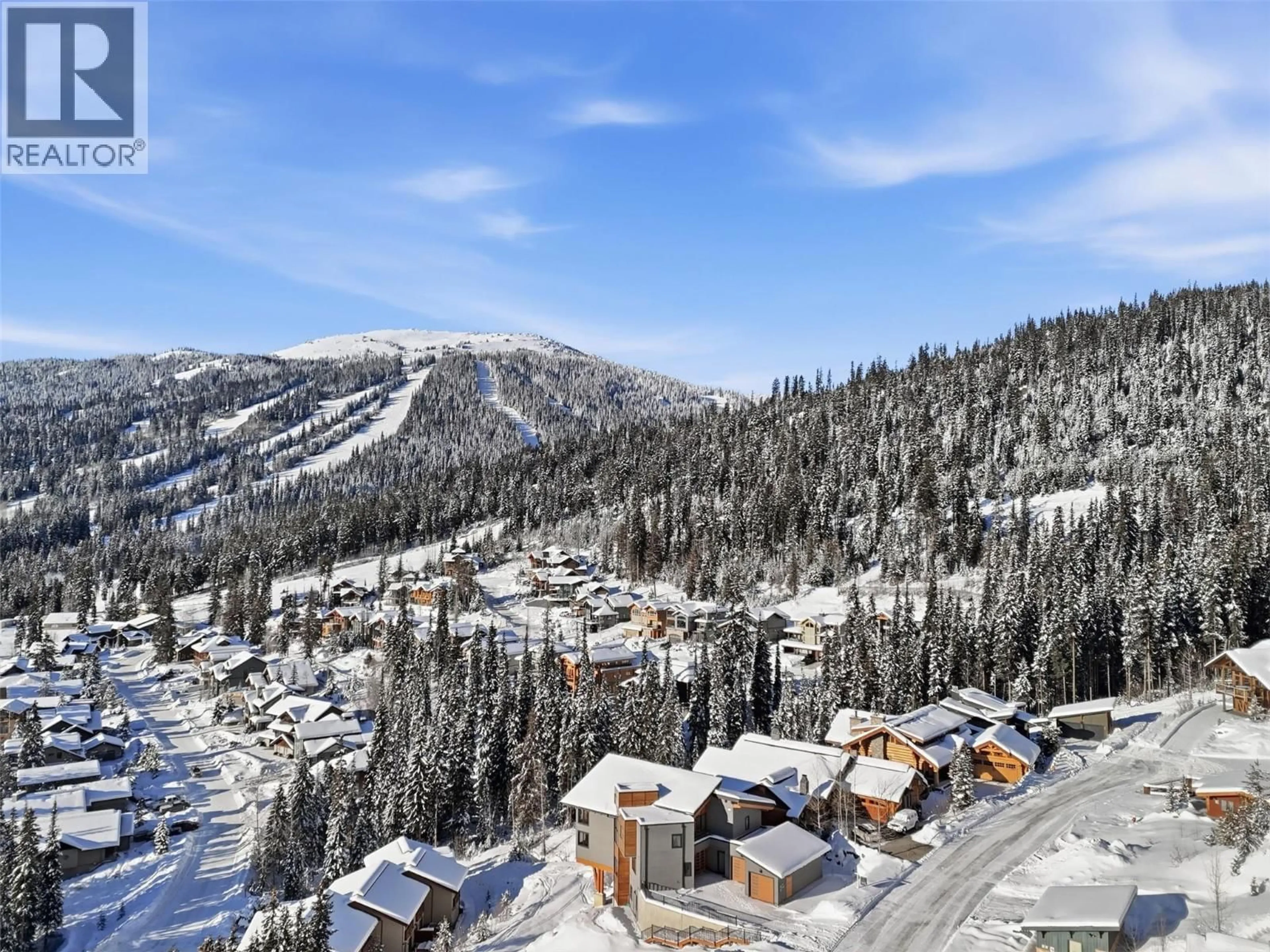 A pic from outside/outdoor area/front of a property/back of a property/a pic from drone, mountain view for 4249 BELLA VISTA DRIVE, Sun Peaks British Columbia V0E5N0