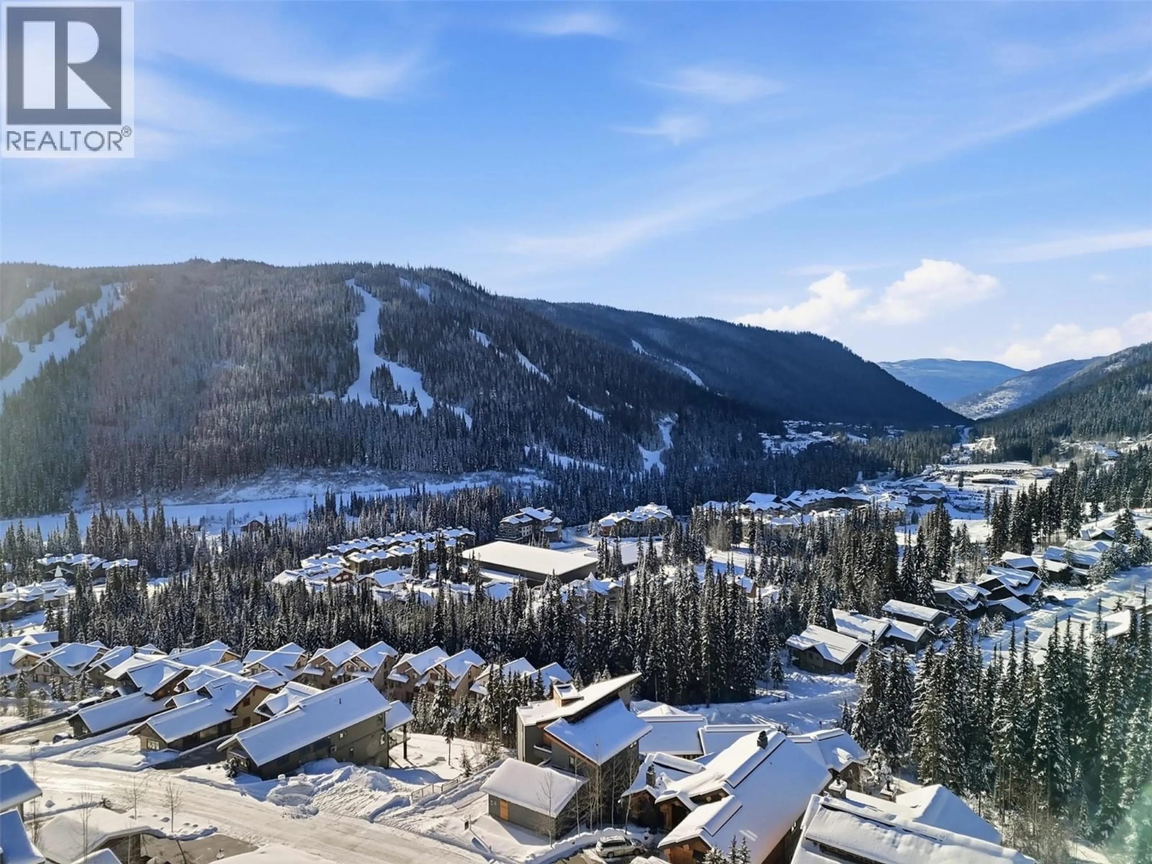 A pic from outside/outdoor area/front of a property/back of a property/a pic from drone, mountain view for 4249 BELLA VISTA DRIVE, Sun Peaks British Columbia V0E5N0