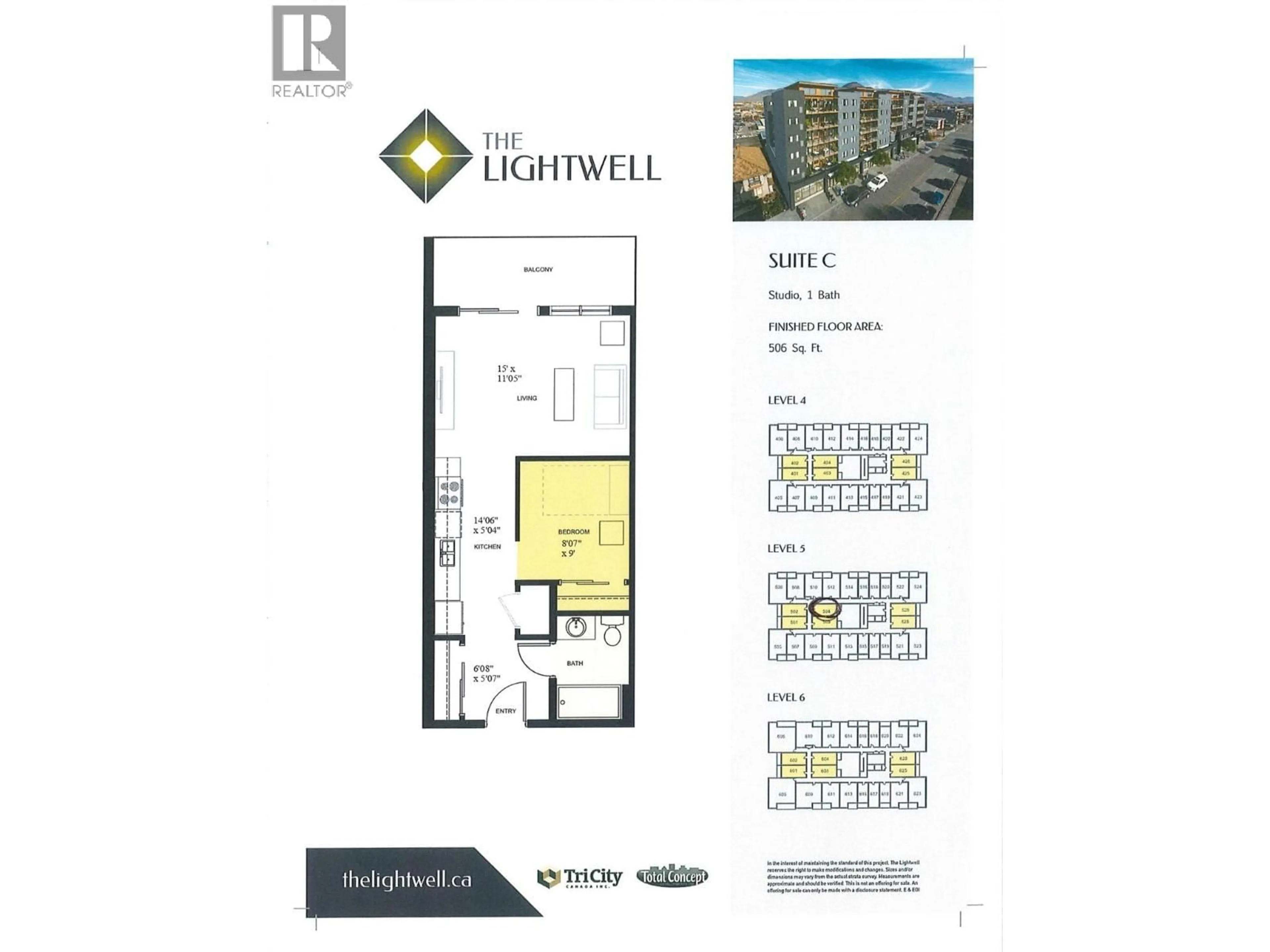 Floor plan for 514 - 444 ST PAUL STREET, Kamloops British Columbia V2C0L2