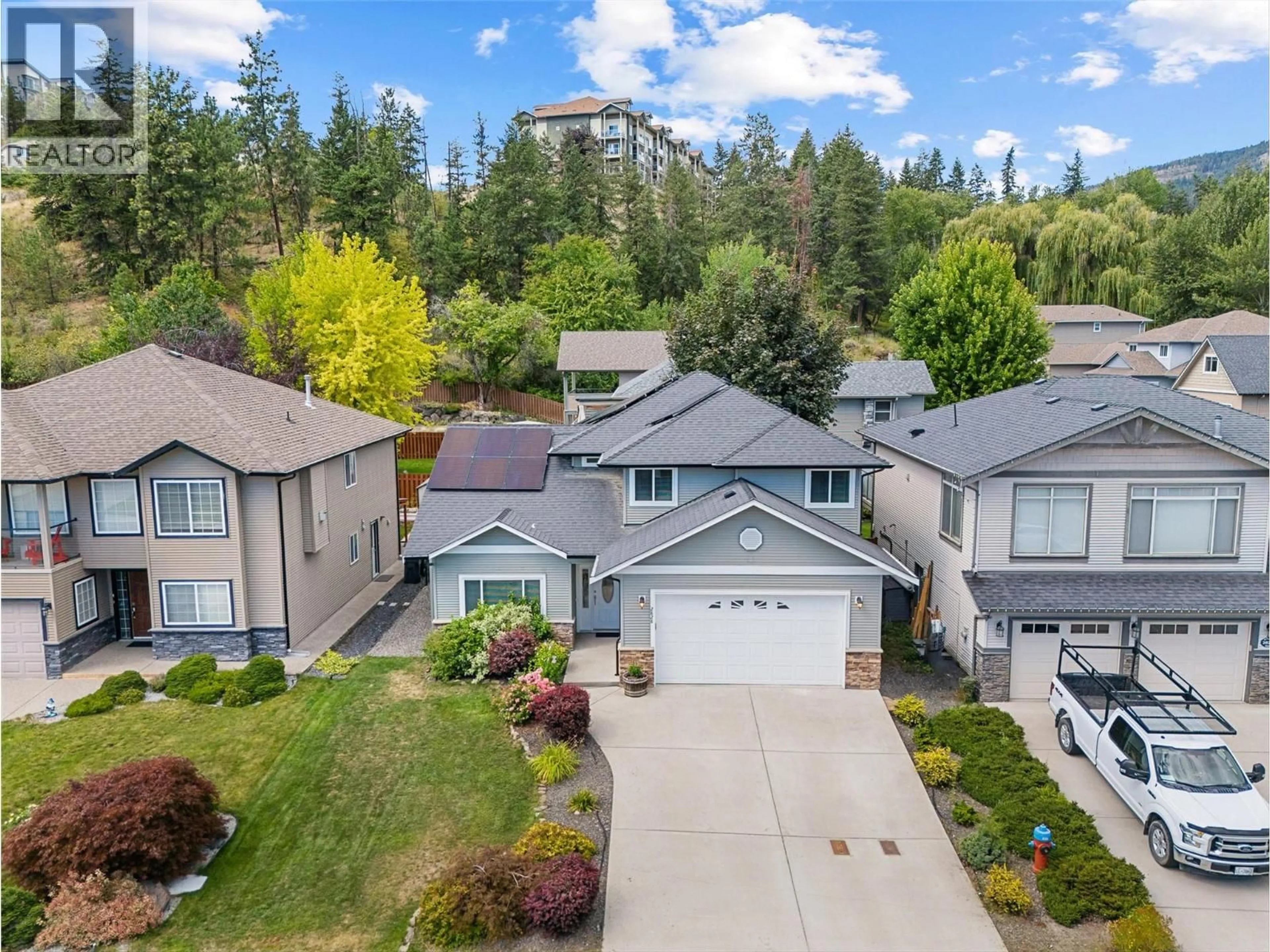 A pic from outside/outdoor area/front of a property/back of a property/a pic from drone, unknown for 2828 BENTLEY ROAD, West Kelowna British Columbia V4T3A9