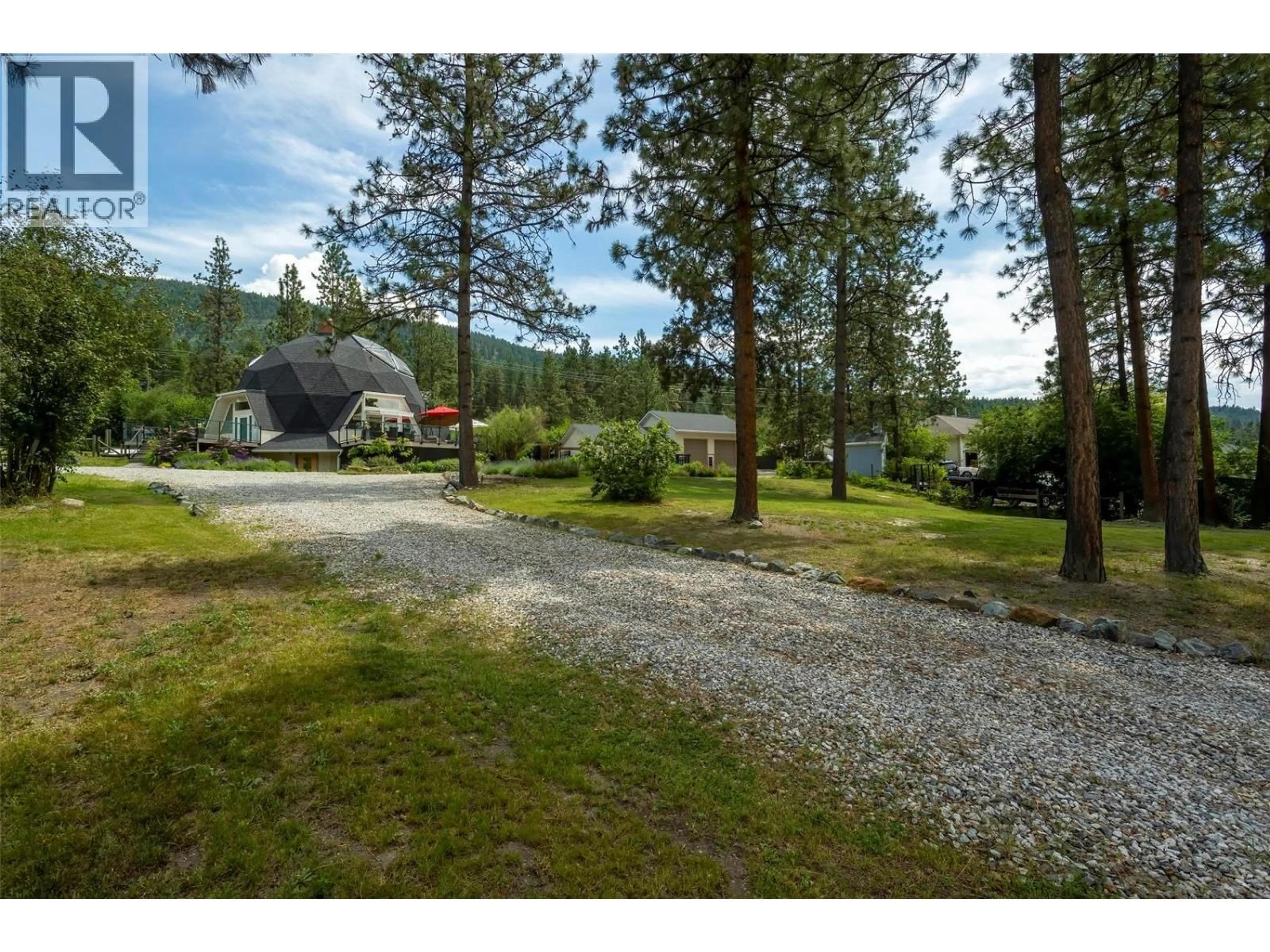 A pic from outside/outdoor area/front of a property/back of a property/a pic from drone, forest/trees view for 16709 MAKI ROAD, Lake Country British Columbia V4V1C2