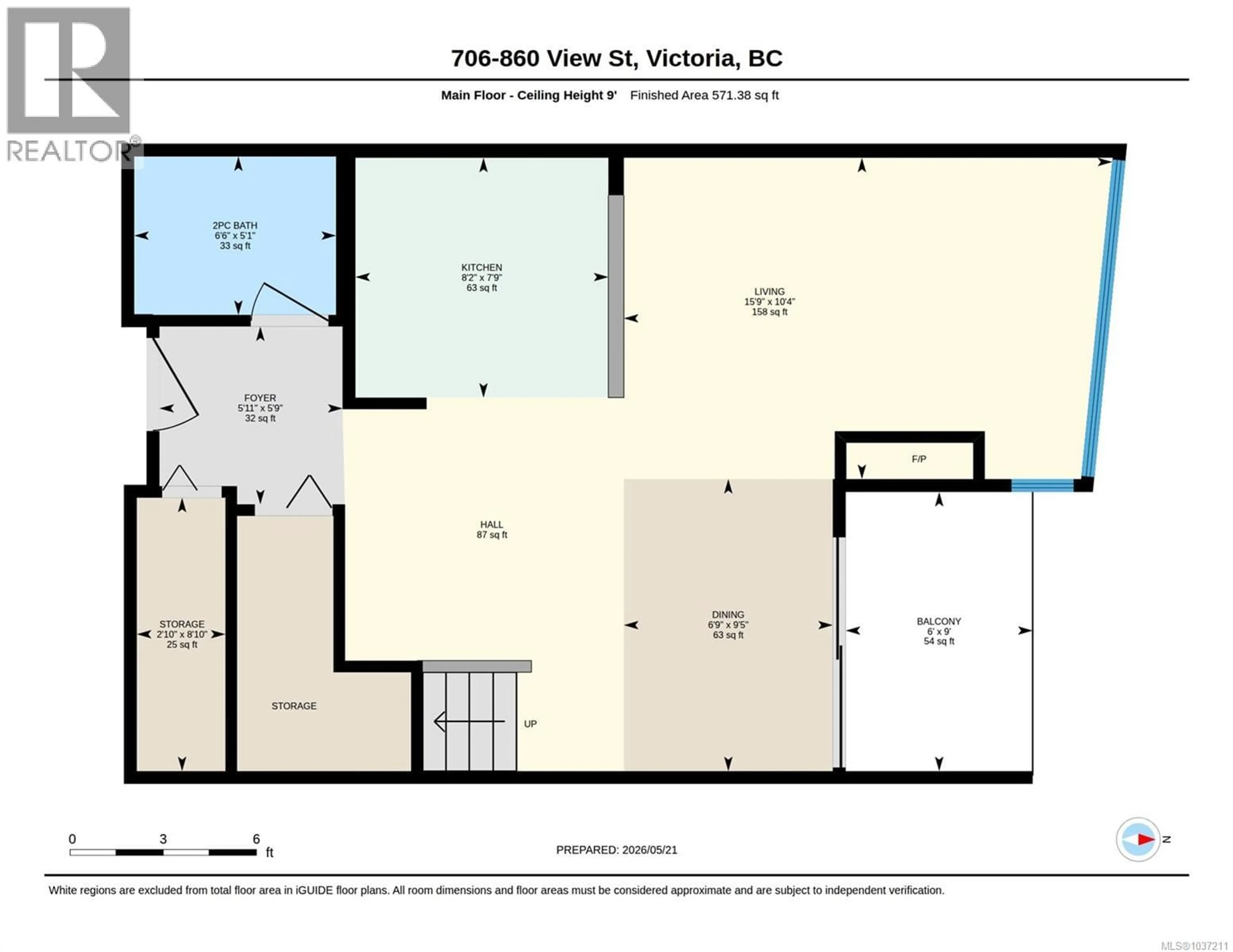 Floor plan for 706 - 860 VIEW STREET, Victoria British Columbia V8W3Z8