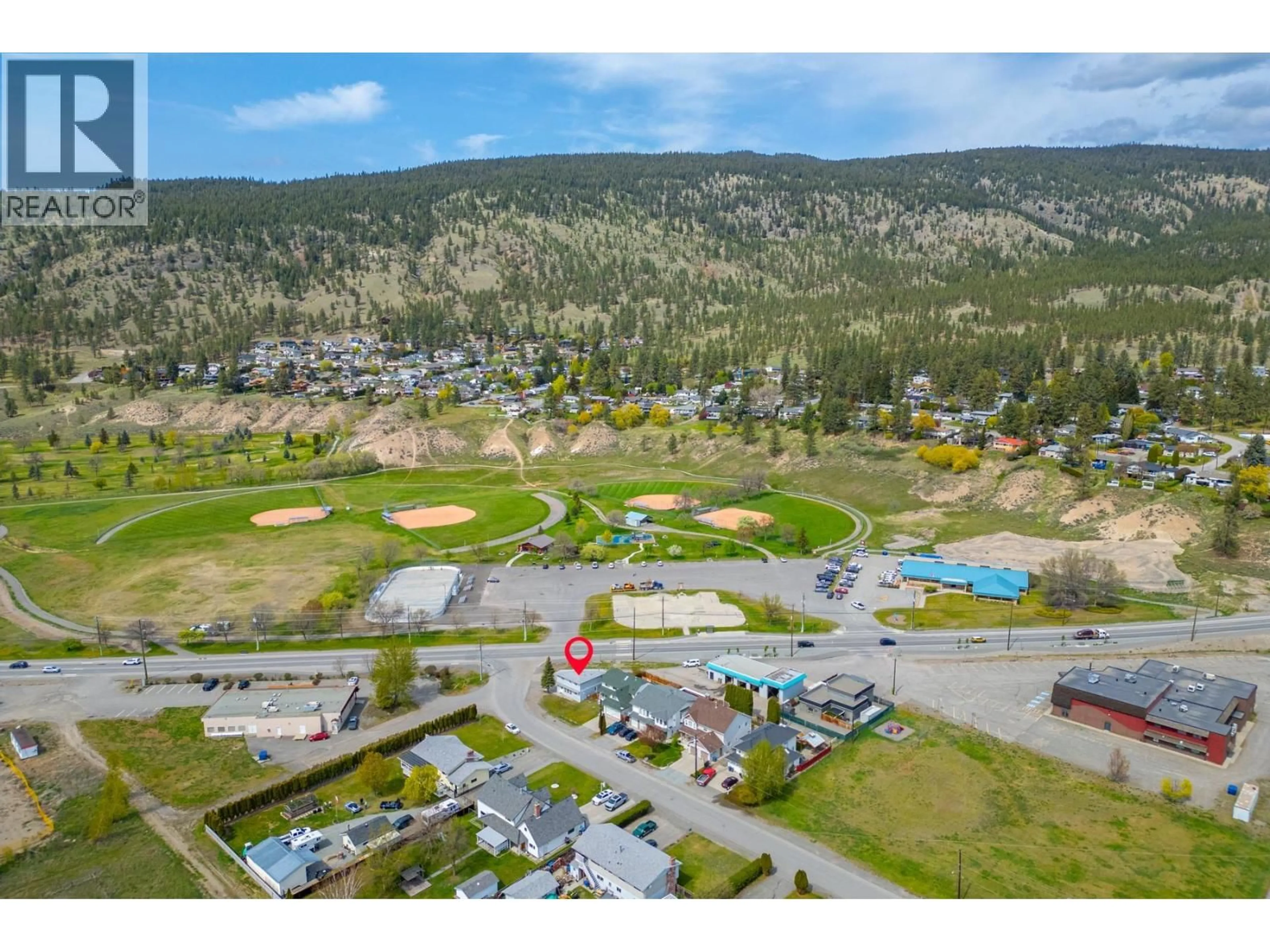 A pic from outside/outdoor area/front of a property/back of a property/a pic from drone, mountain view for 2101 BLACKWELL AVENUE, Merritt British Columbia V1K1H7