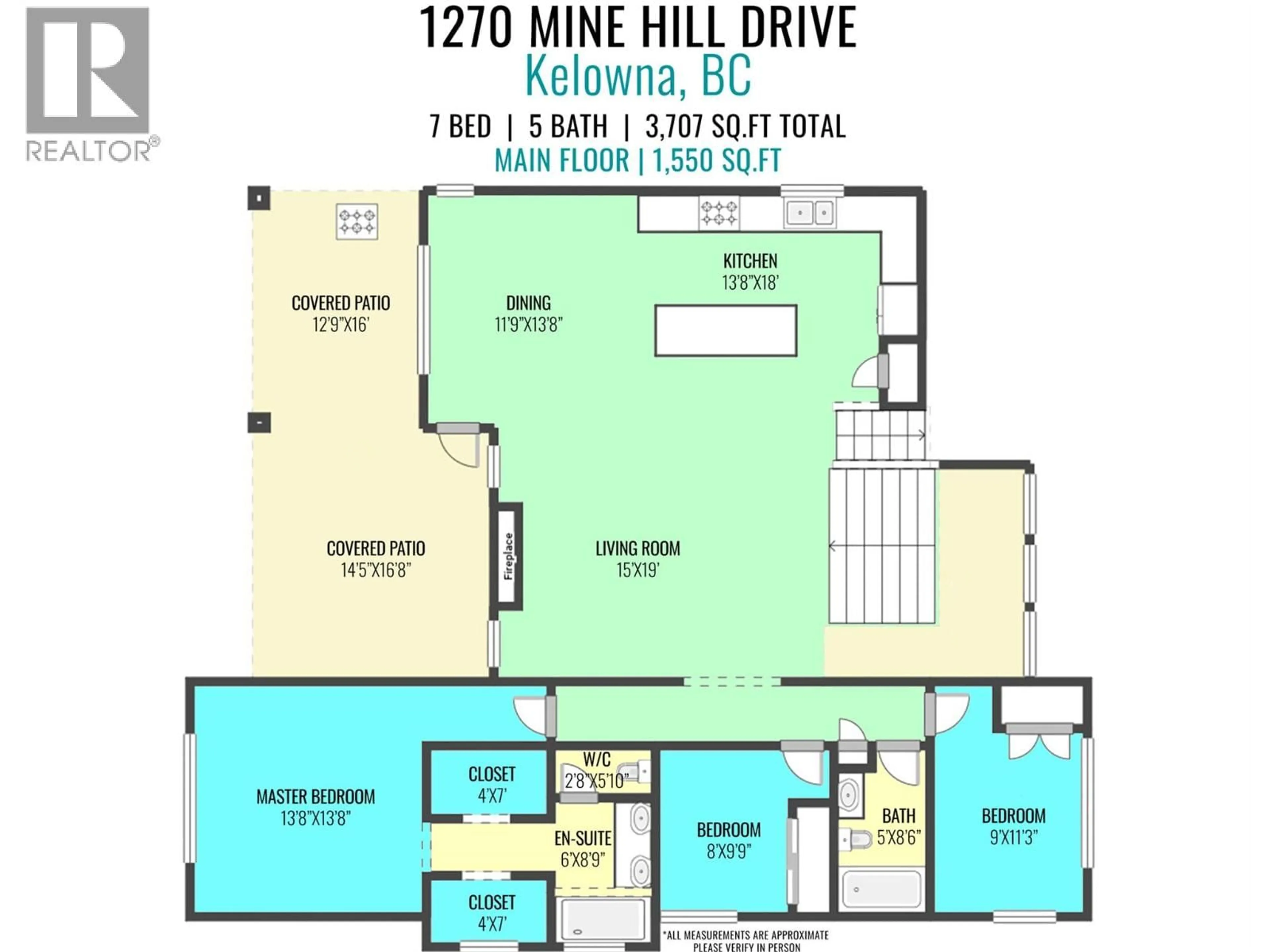 Floor plan for 1270 MINE HILL DRIVE, Kelowna British Columbia V1P0A1