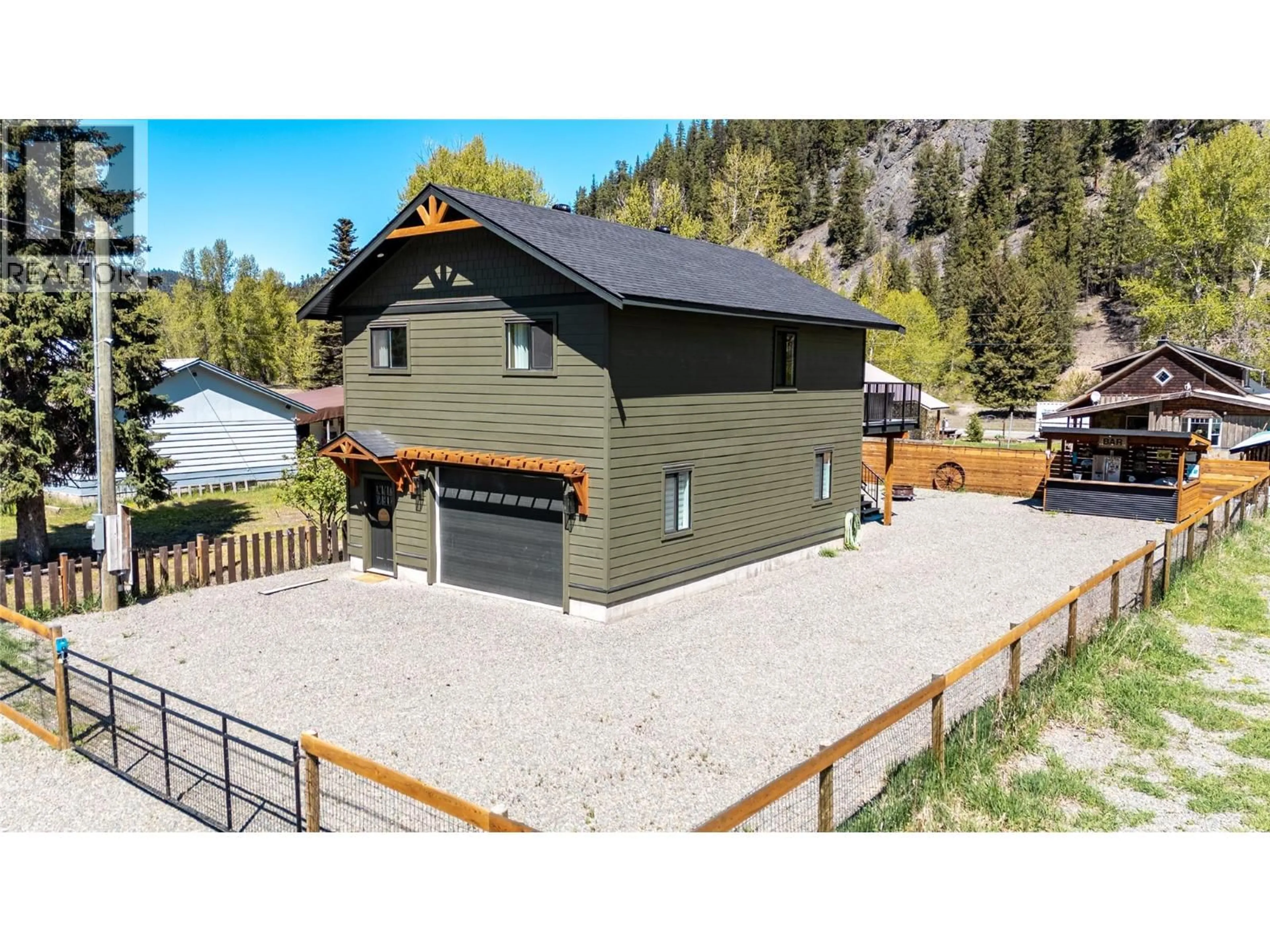 A pic from outside/outdoor area/front of a property/back of a property/a pic from drone, unknown for 1890 MAIN STREET, Coalmont-Tulameen British Columbia V0X1W0