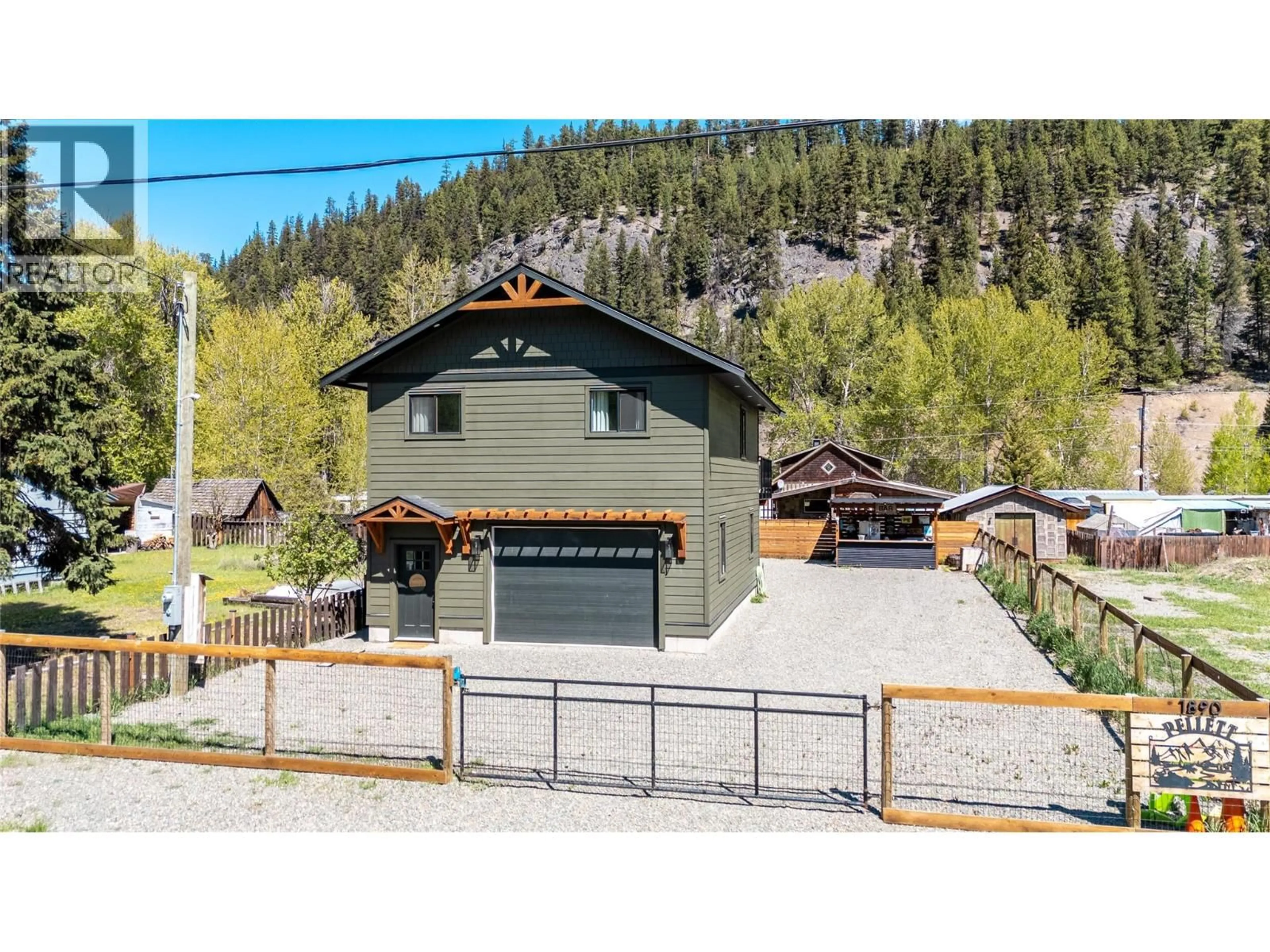 A pic from outside/outdoor area/front of a property/back of a property/a pic from drone, unknown for 1890 MAIN STREET, Coalmont-Tulameen British Columbia V0X1W0