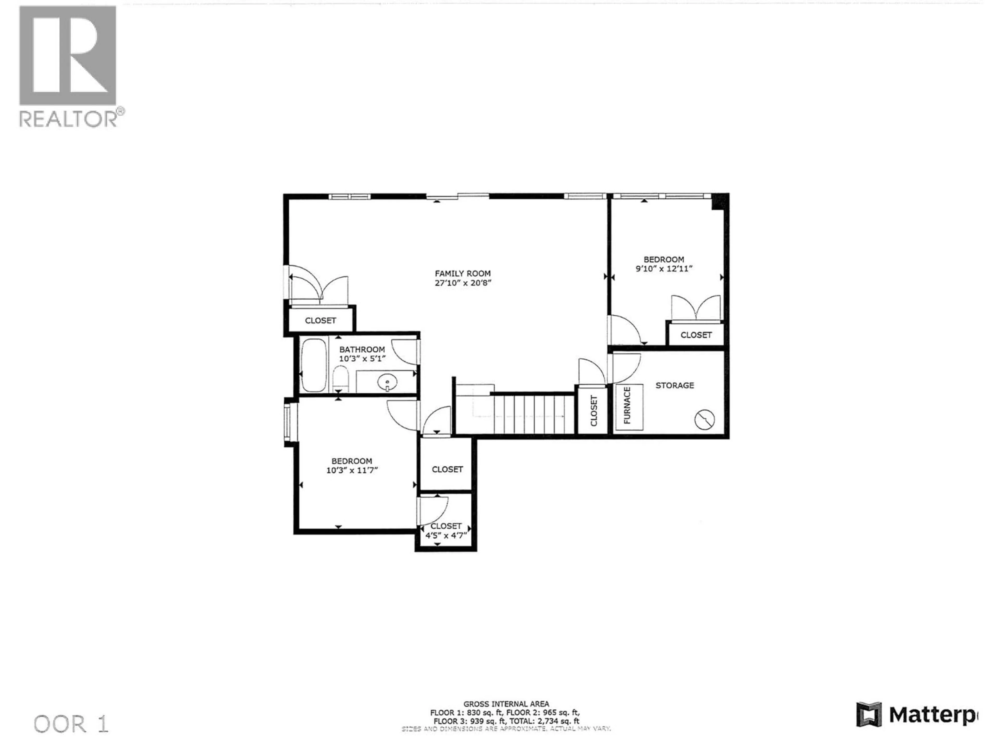 Floor plan for 8759 BADGER DRIVE, Kamloops British Columbia V2B0B2