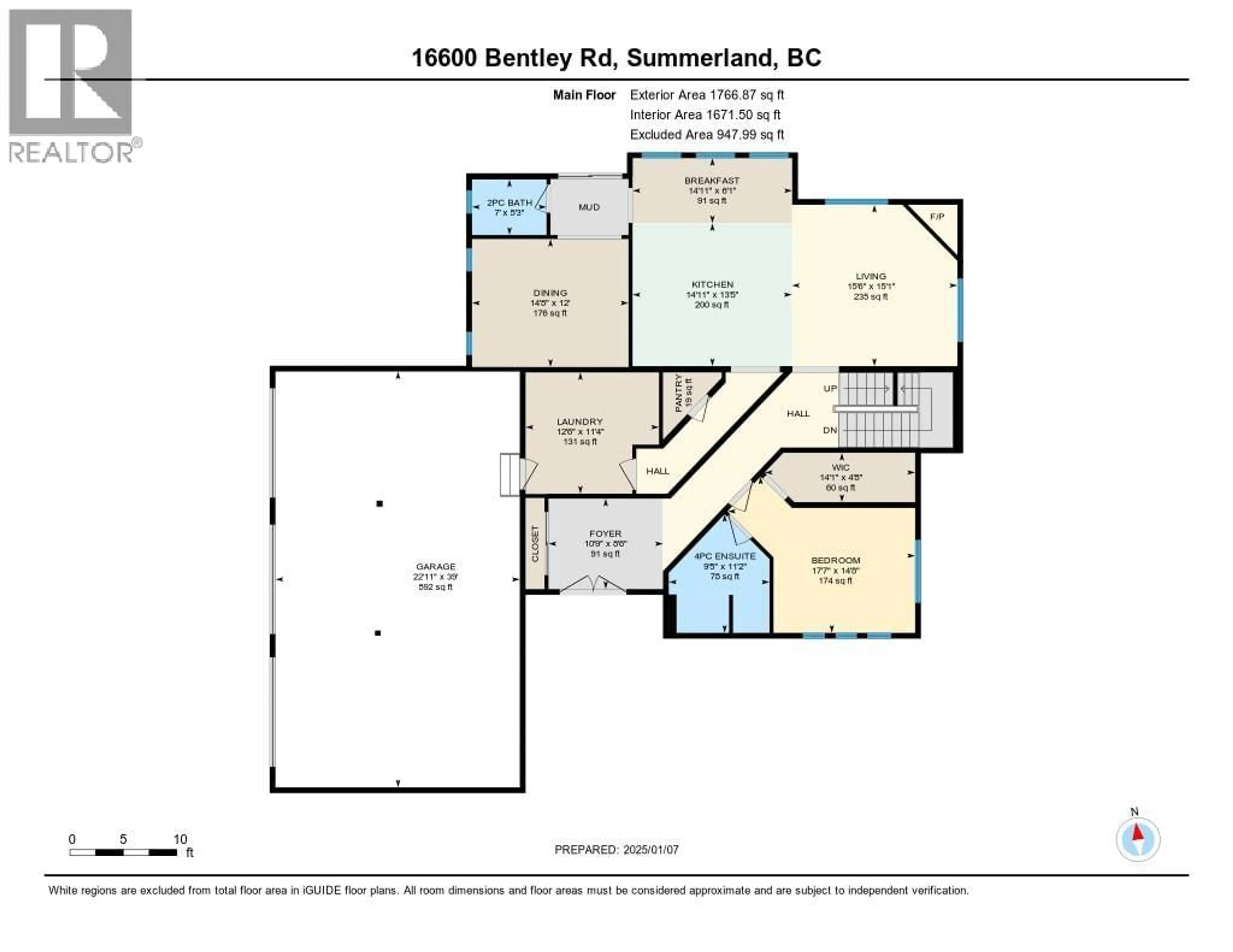 Floor plan for 16600 BENTLEY ROAD, Summerland British Columbia V0H1Z3