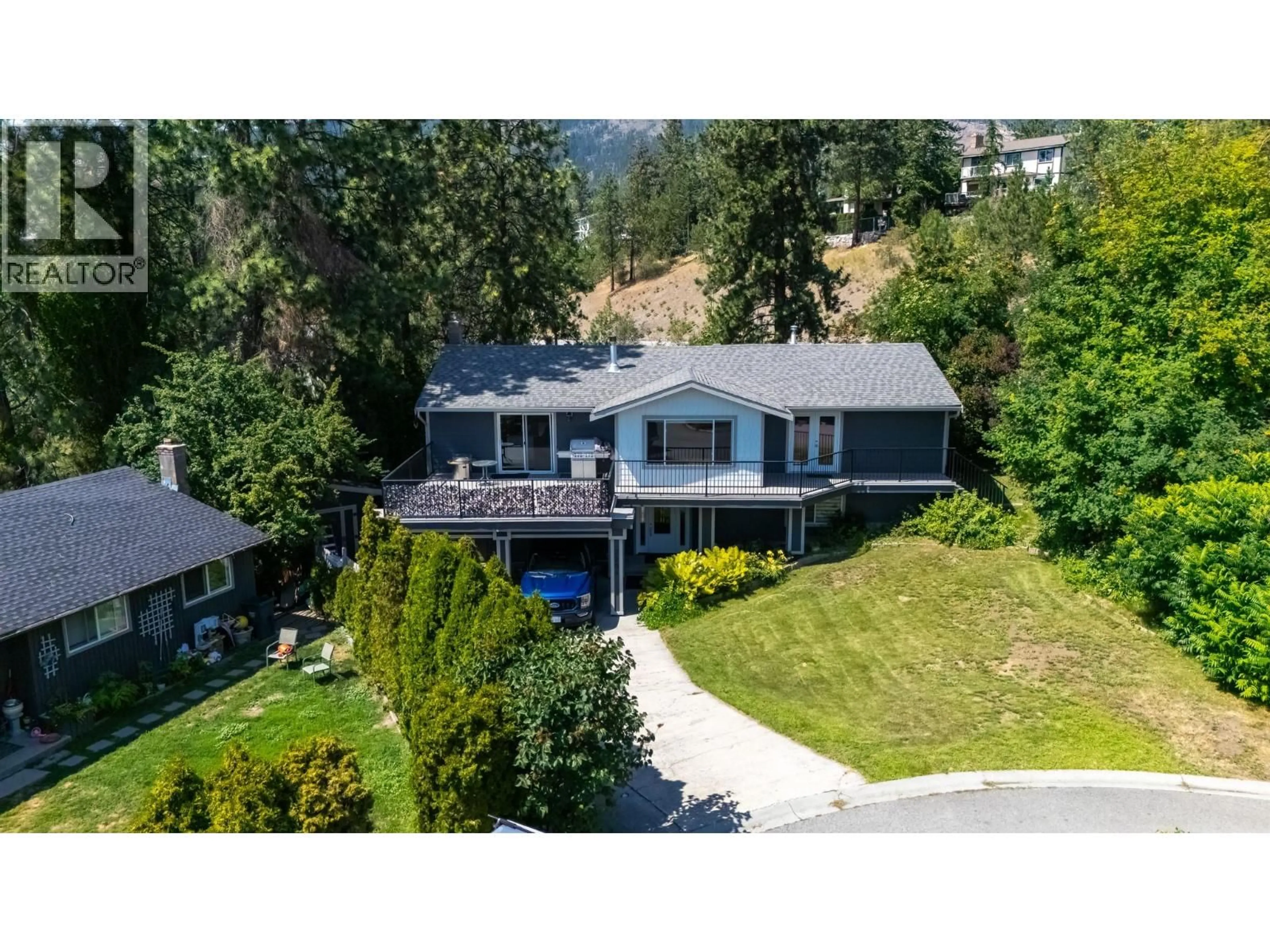A pic from outside/outdoor area/front of a property/back of a property/a pic from drone, unknown for 2284 WESTVILLE PLACE, West Kelowna British Columbia V4T1S1