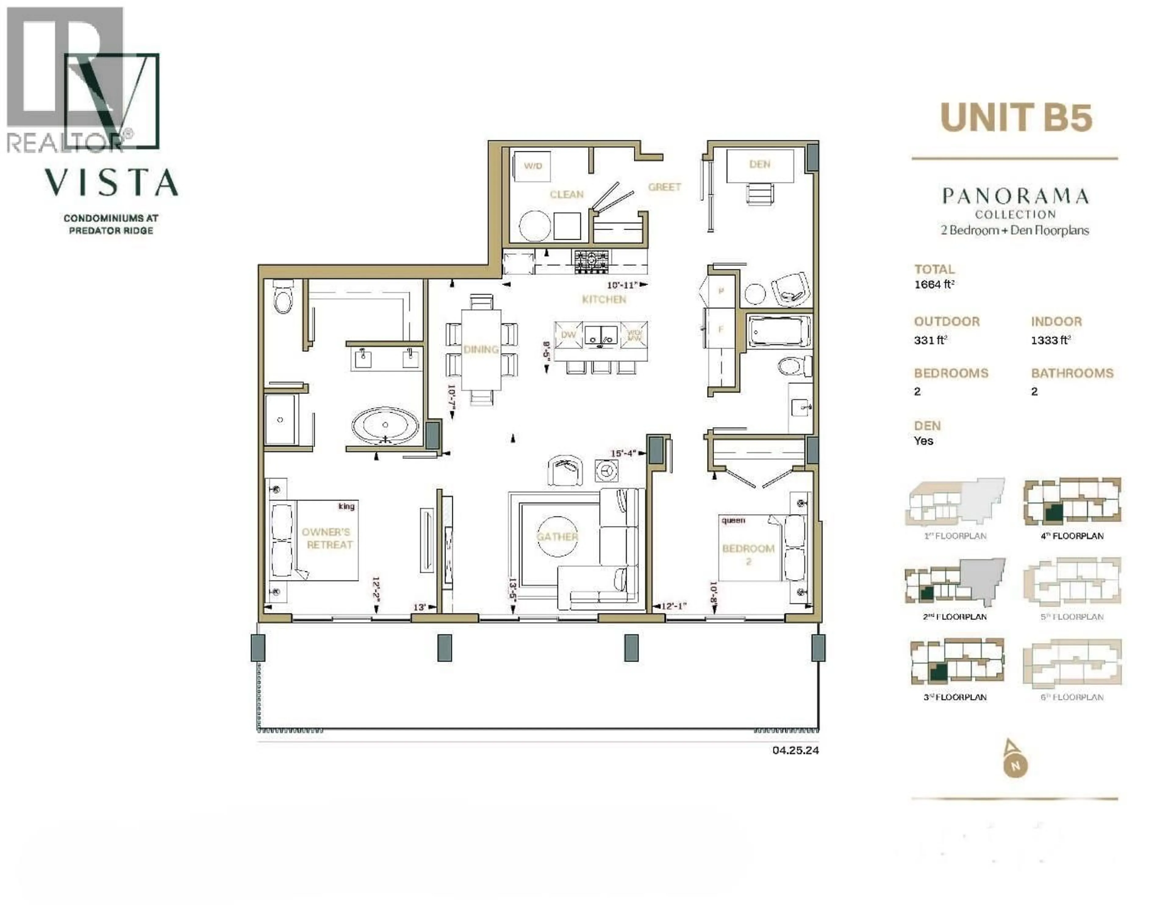 Floor plan for 205 - 75 PREDATOR RIDGE DRIVE, Vernon British Columbia V1H2H1