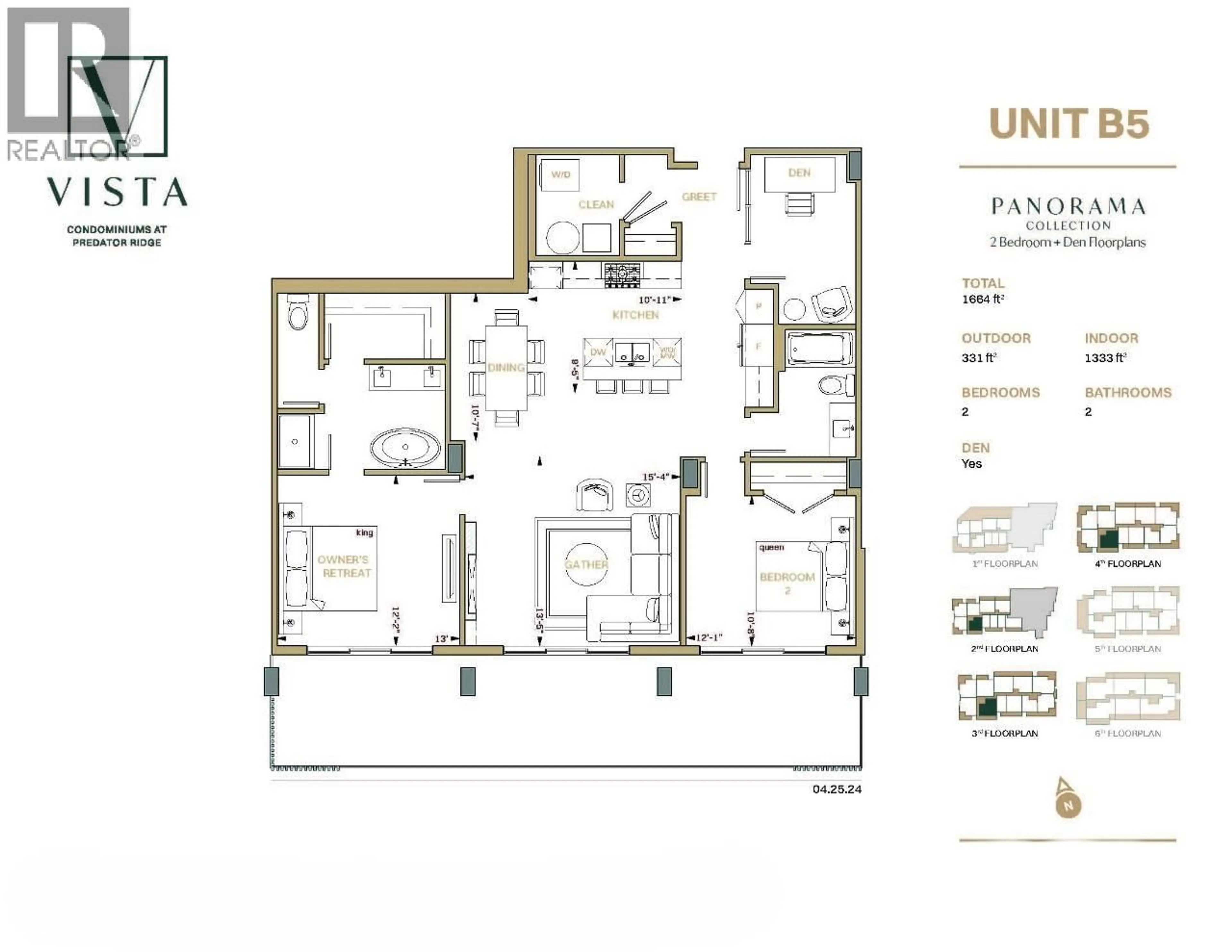 Floor plan for 205 - 75 PREDATOR RIDGE DRIVE, Vernon British Columbia V1H2H1